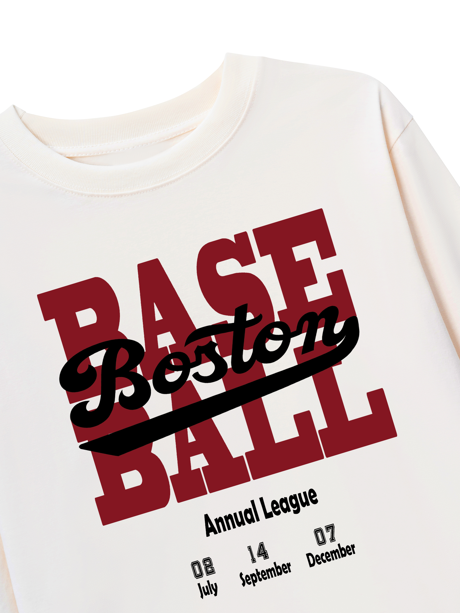 Áo Thun Dài Tay Baseball Boston League