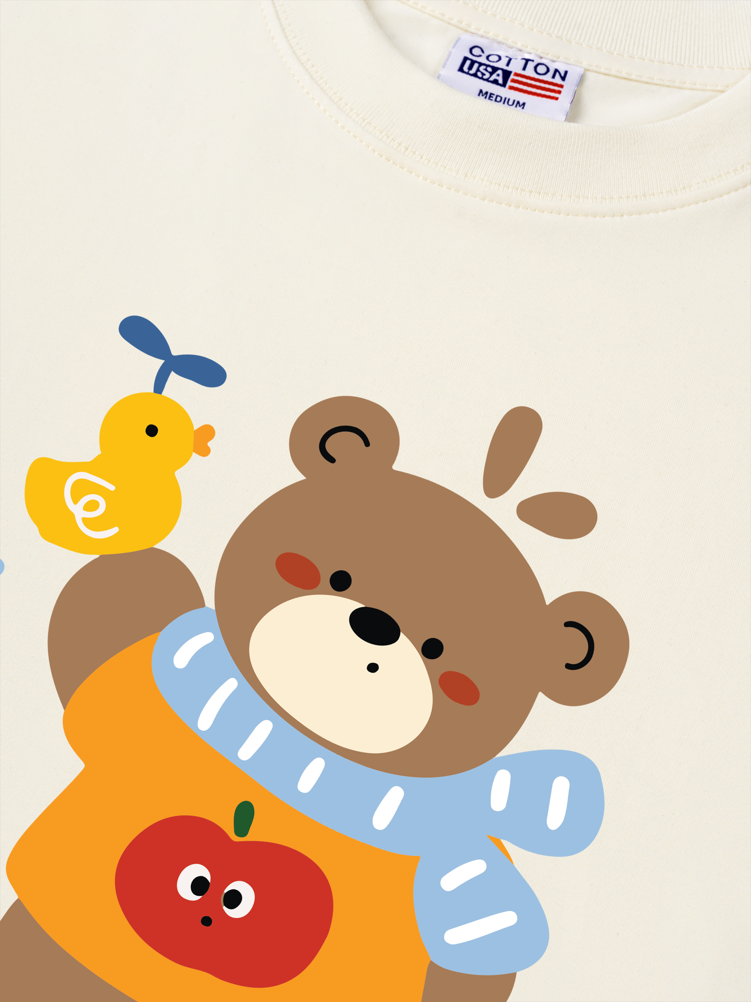 Áo Thun Relaxed Fit Bear Town Happy Bear