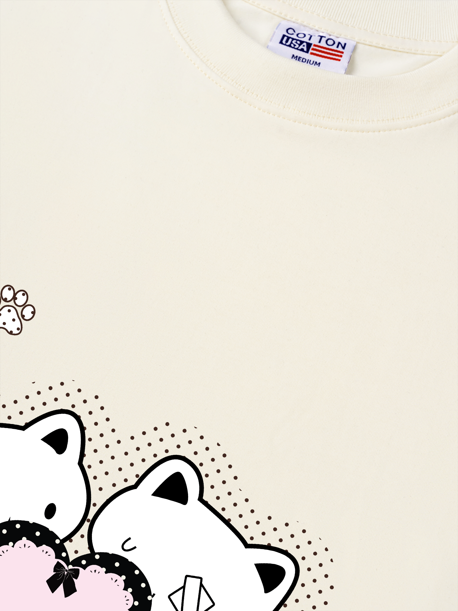 Áo Thun Relaxed Fit Dotty Mood Starlight Kitty Care PT0090PT