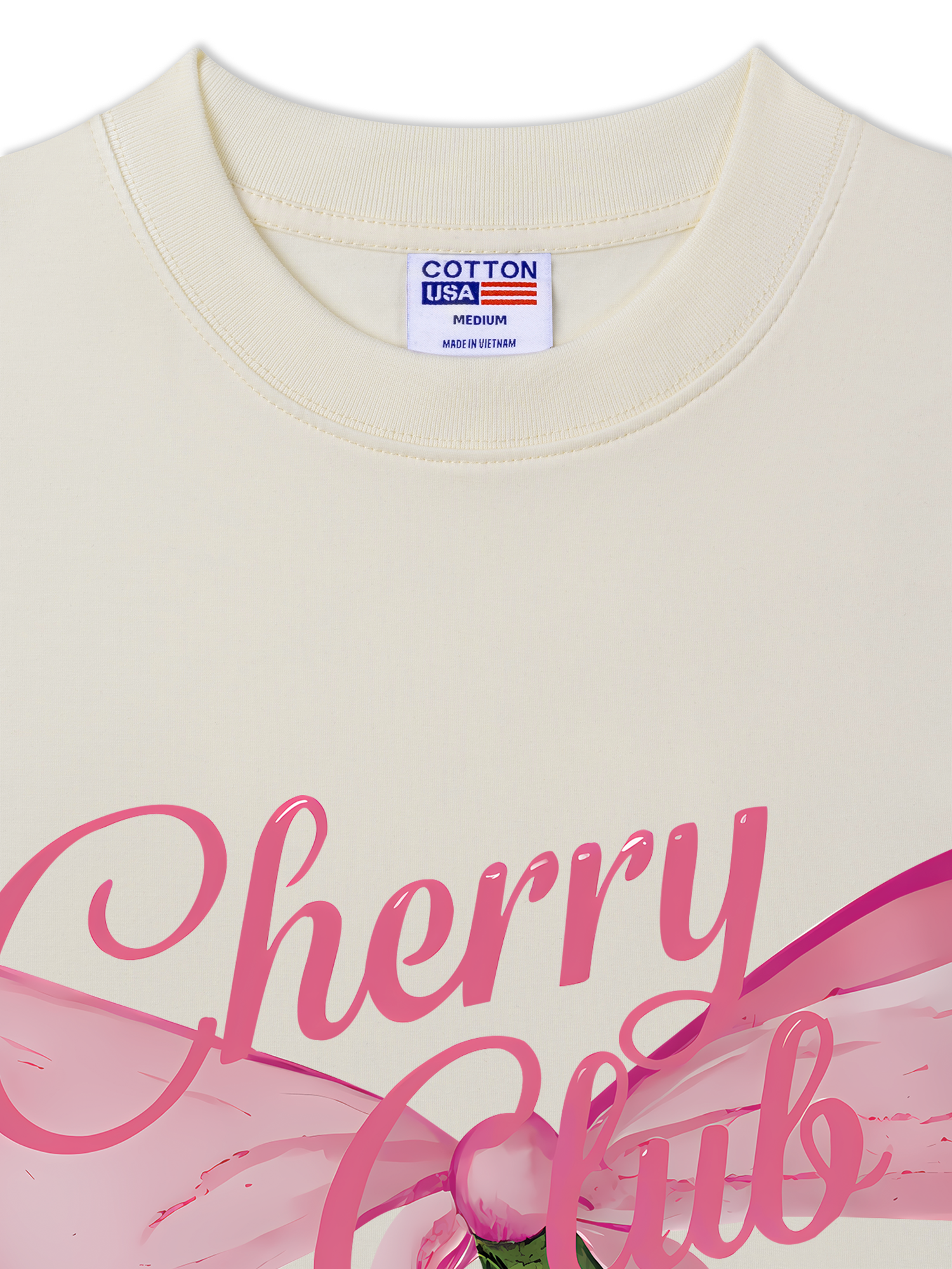 Áo Thun Relaxed Fit Cherry Club Coquette