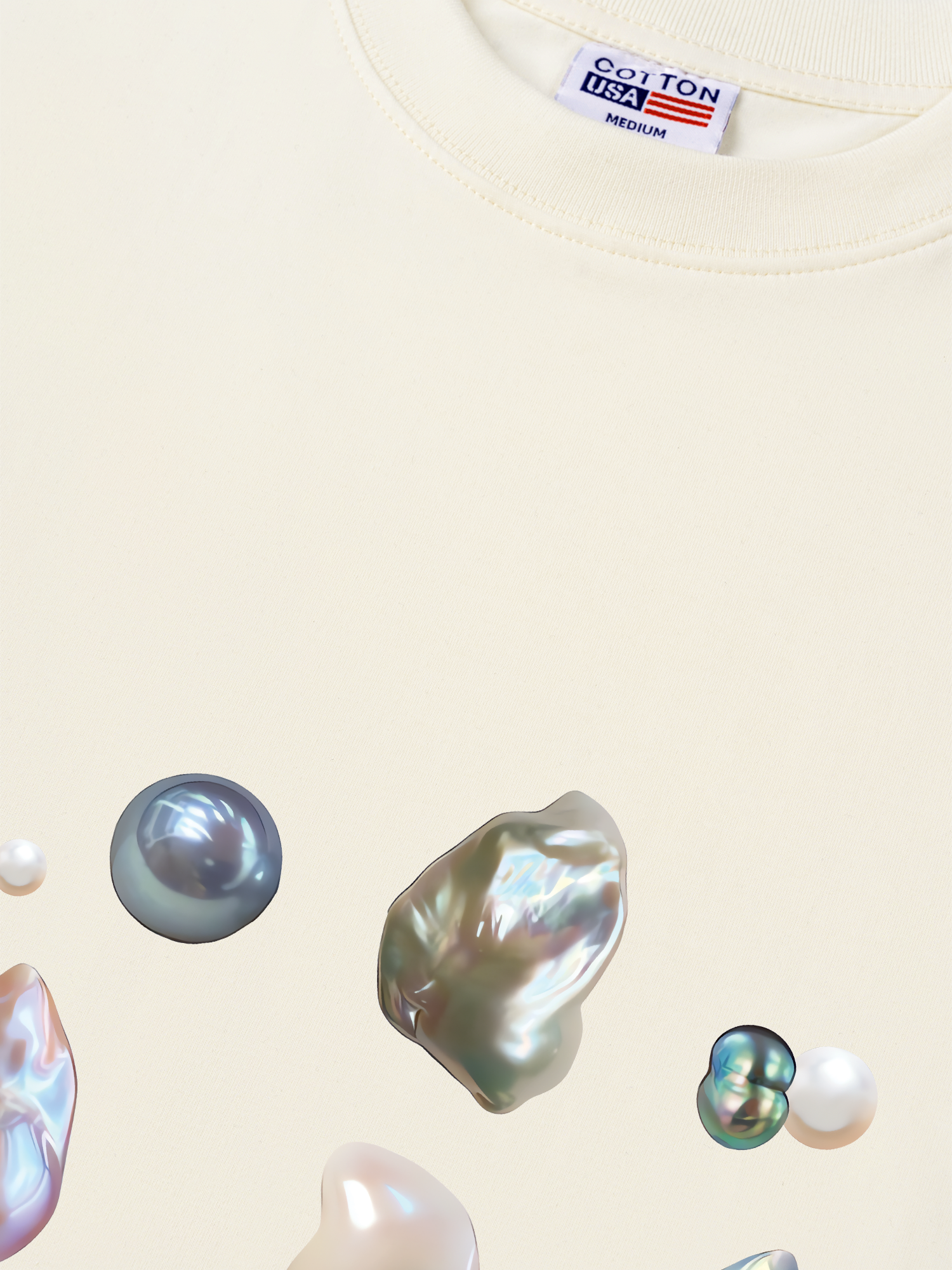 Áo Thun Relaxed Fit Bling Pearl