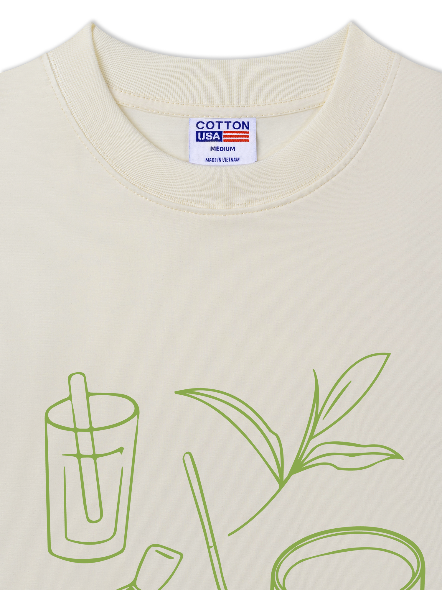 Áo Thun Relaxed Fit Daily Cup Matcha Club