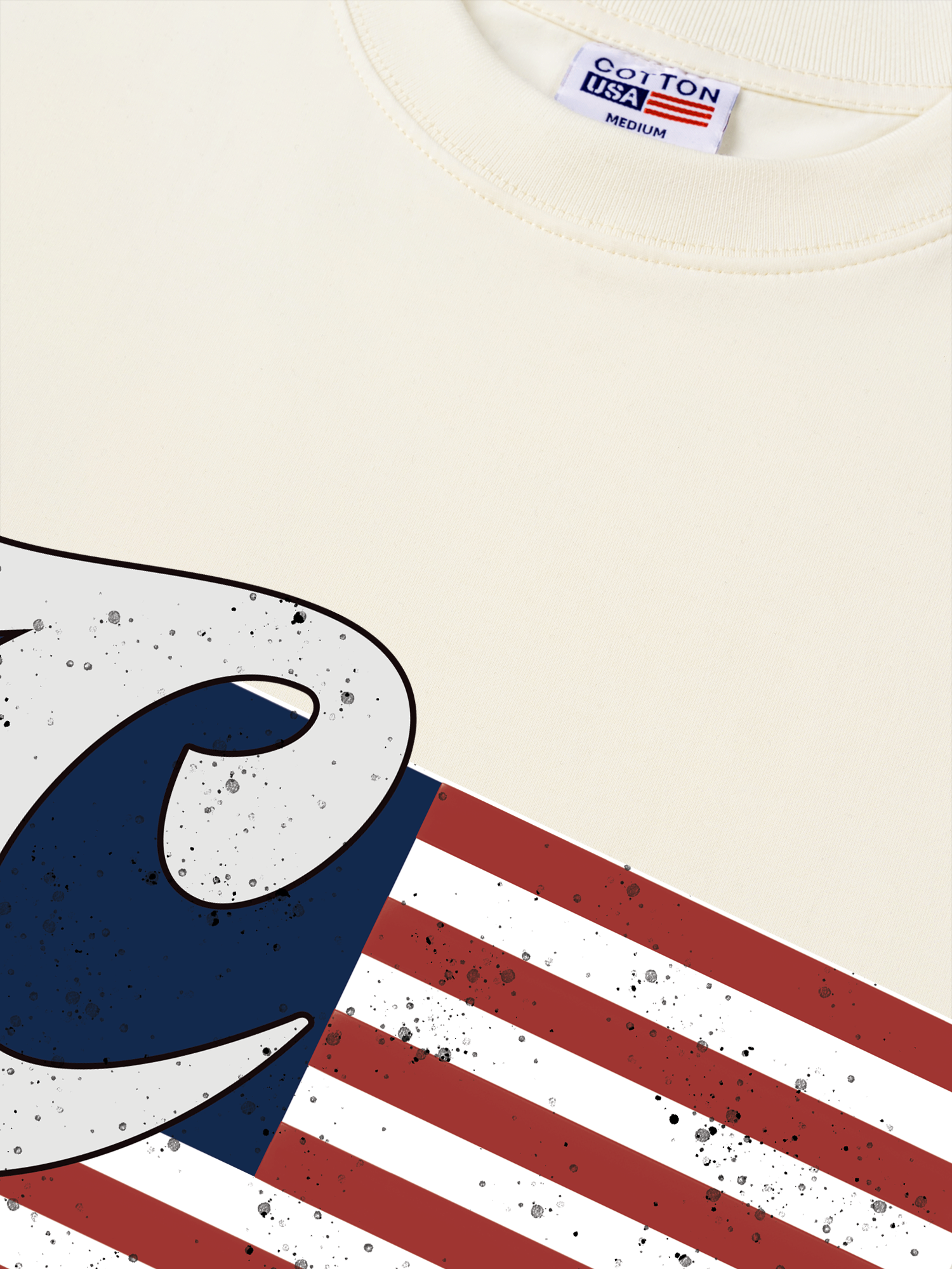 Áo Thun Relaxed Fit USA Vintage Flag