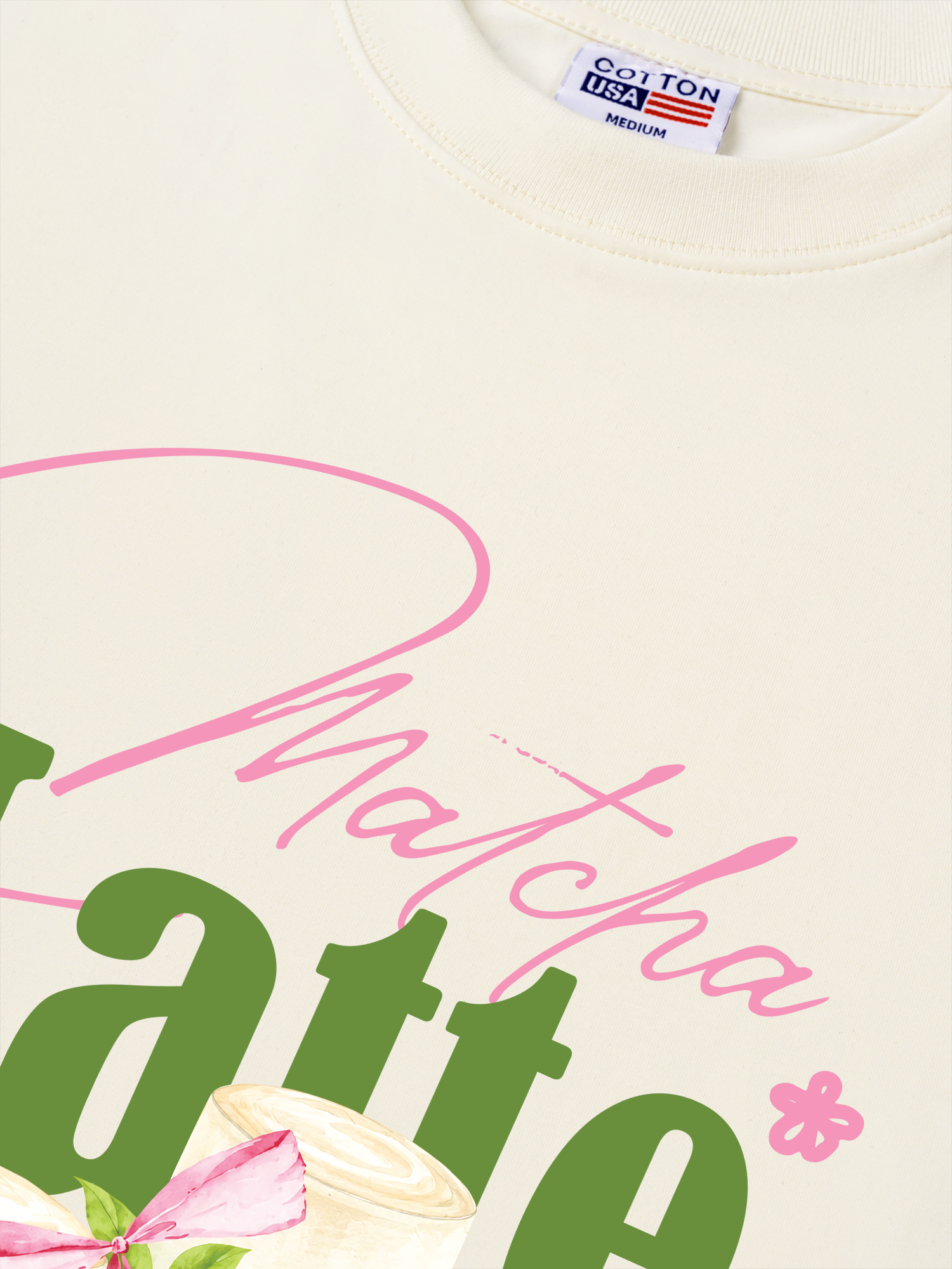 Áo Thun Relaxed Fit Daily Cup Matcha Latte