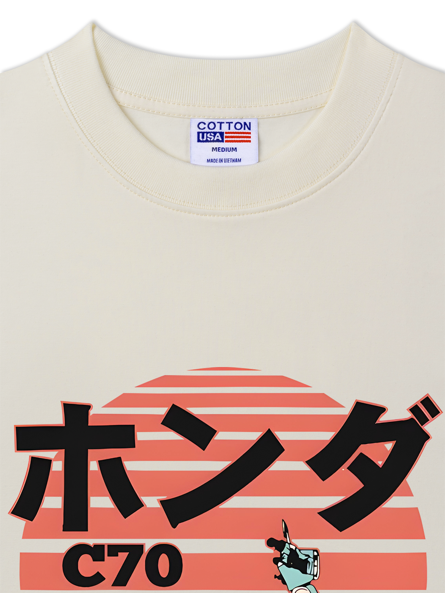 Áo Thun Relaxed Fit Motorbike Honda C70 CLASSIC