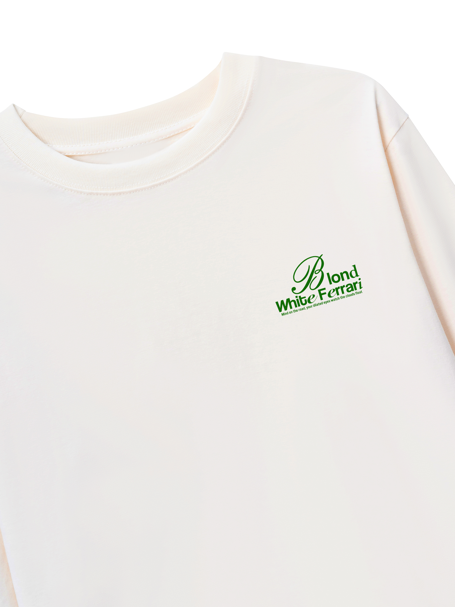 Áo Thun Dài Tay Ferrari Blond White