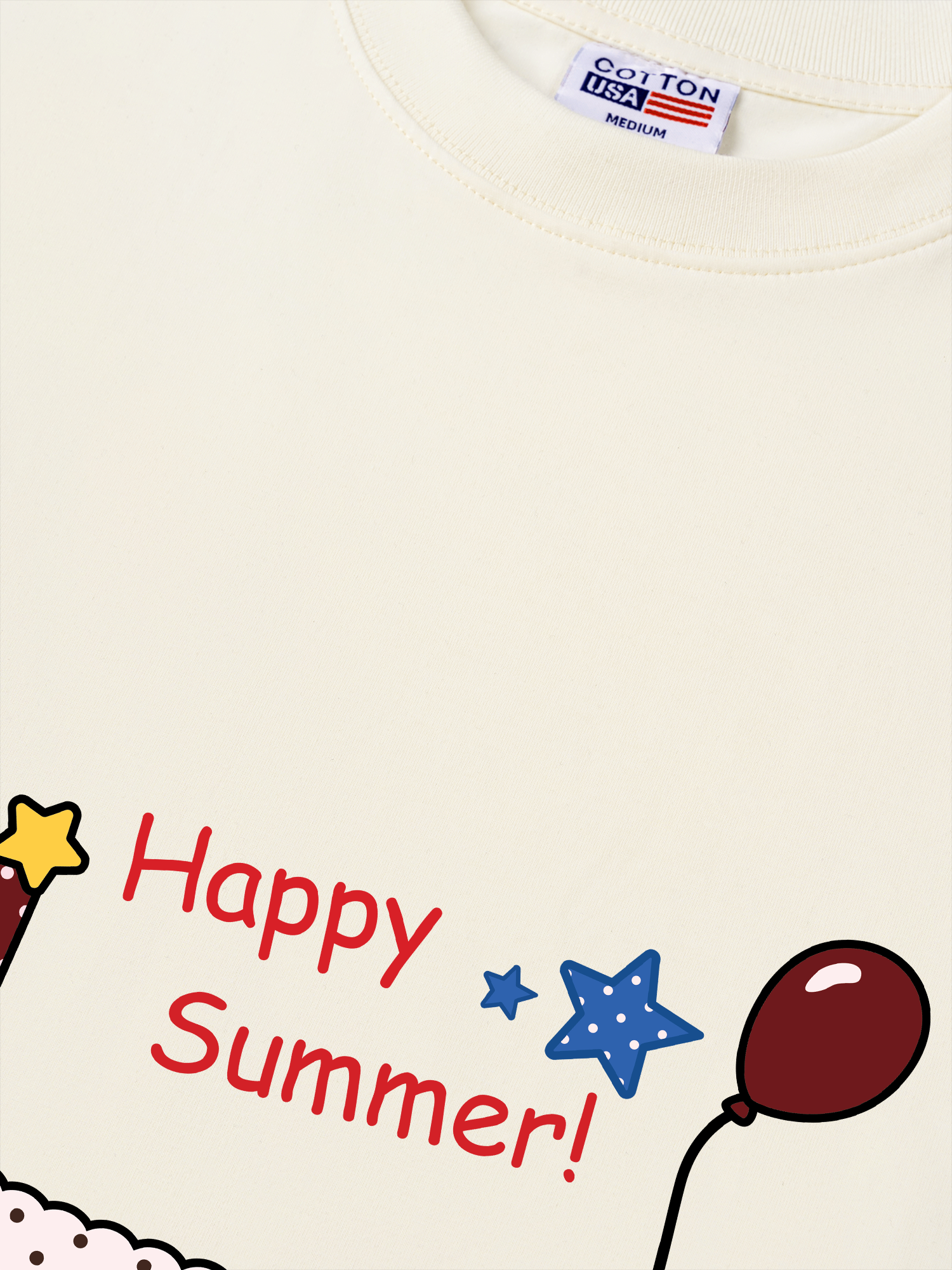 Áo Thun Relaxed Fit Dotty Mood Happy Summer Dog