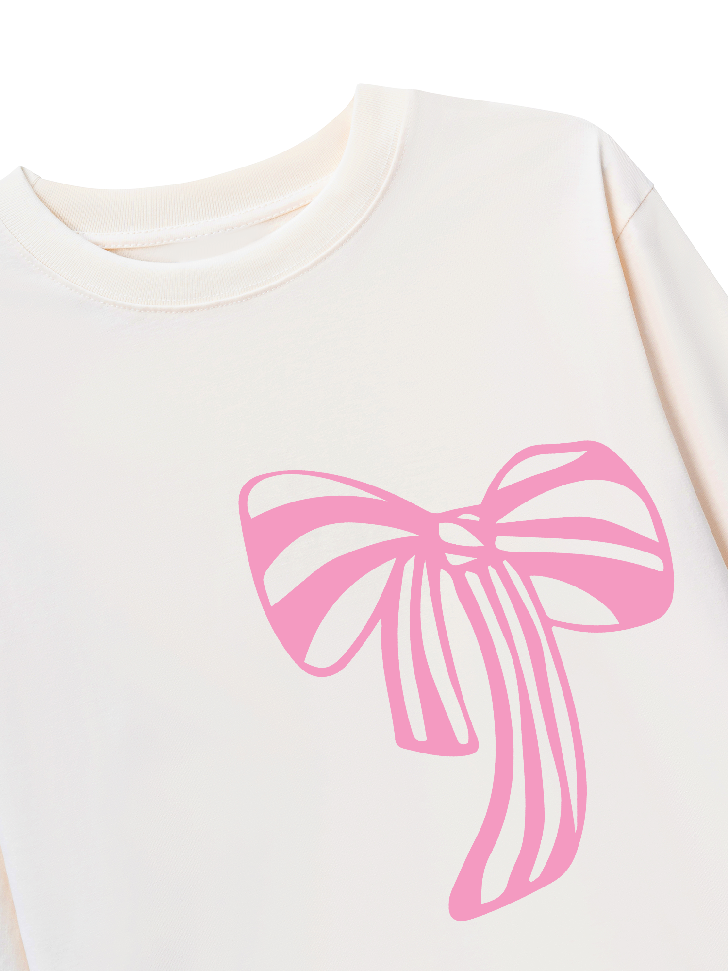 Áo Thun Dài Tay Pink Ribbon