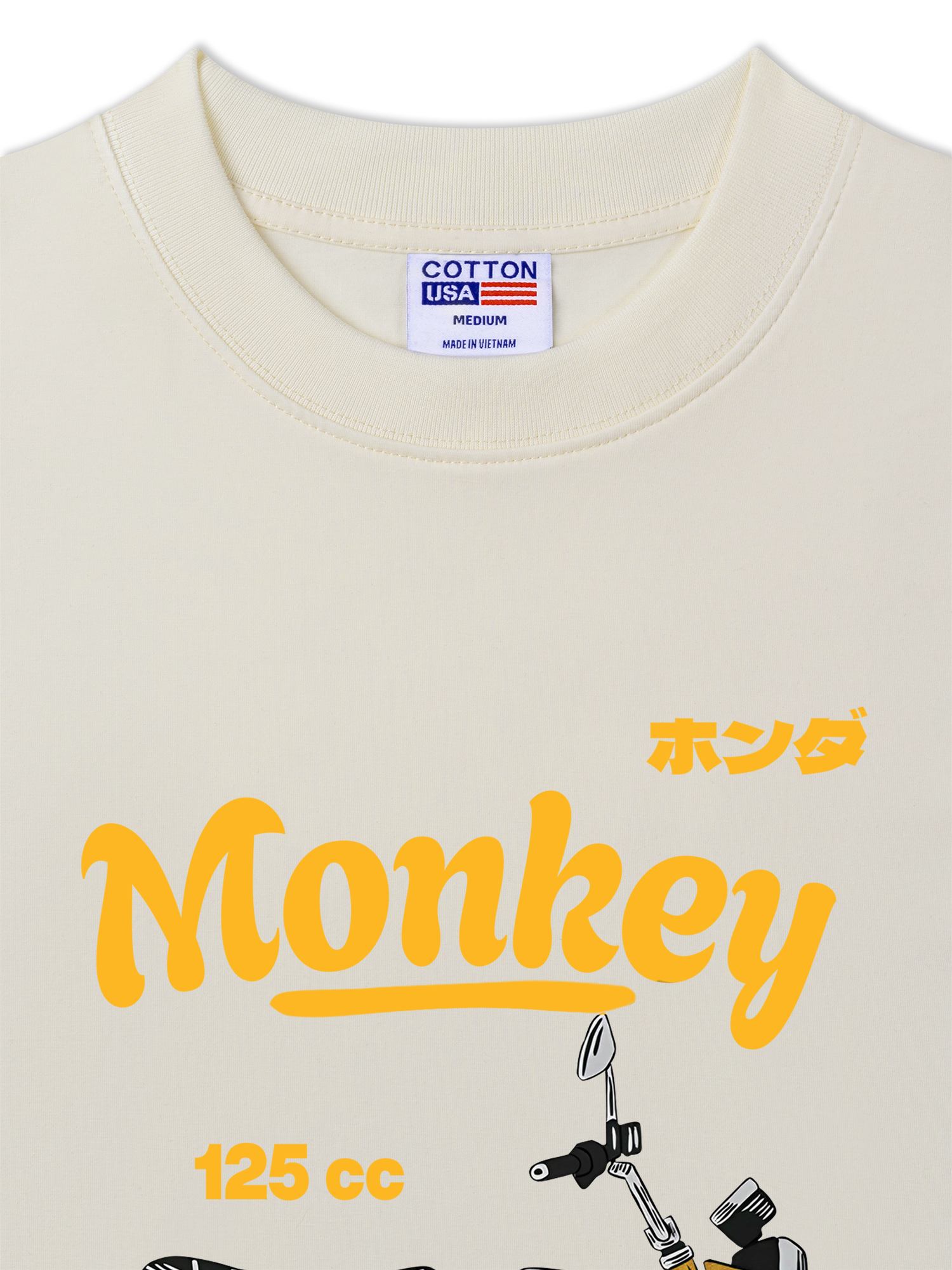 Áo Thun Relaxed Fit Motorbike Monkey 125cc