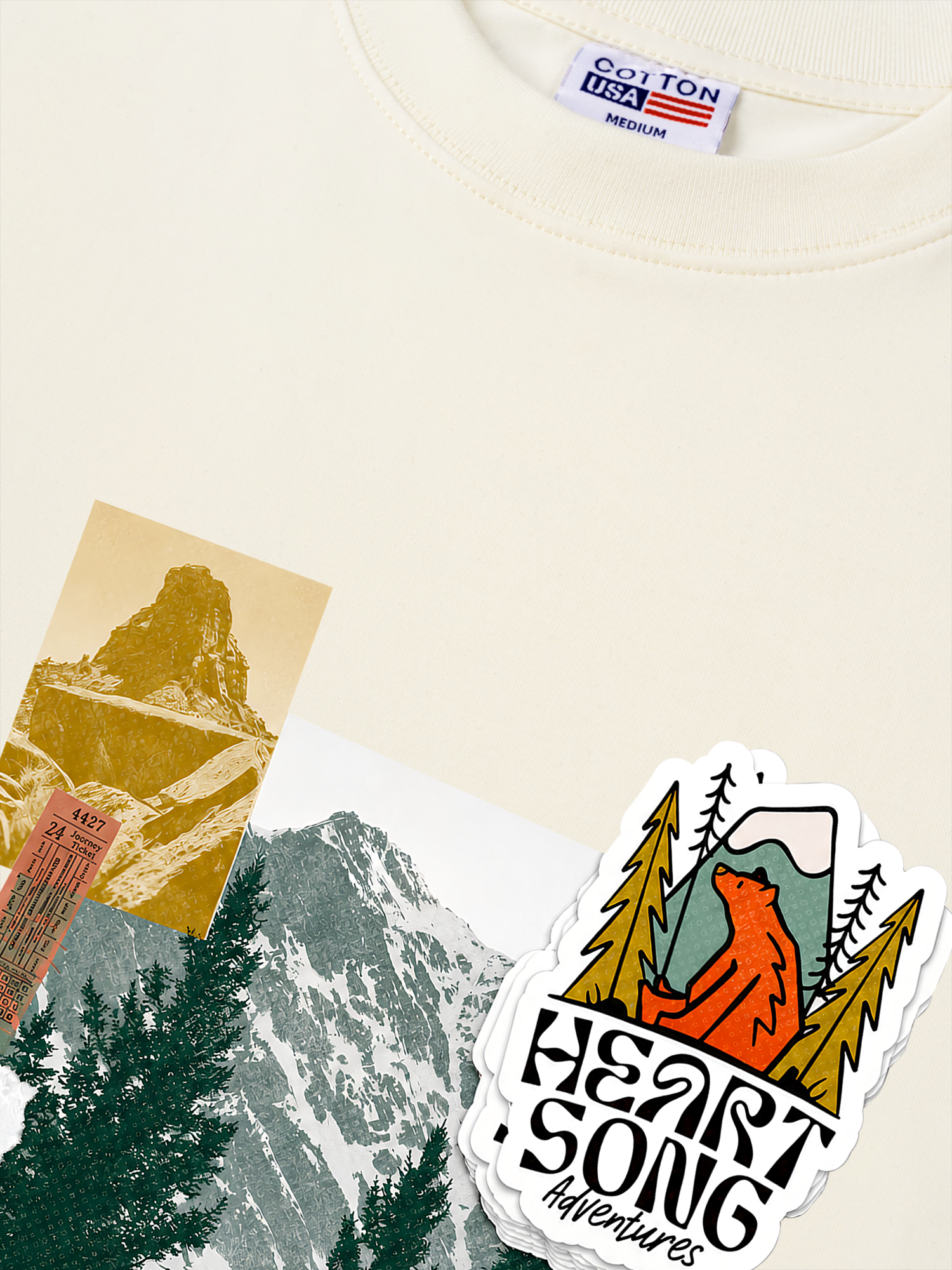 Áo Thun Relaxed Fit Tshirt Adventure Heart Song Adventure