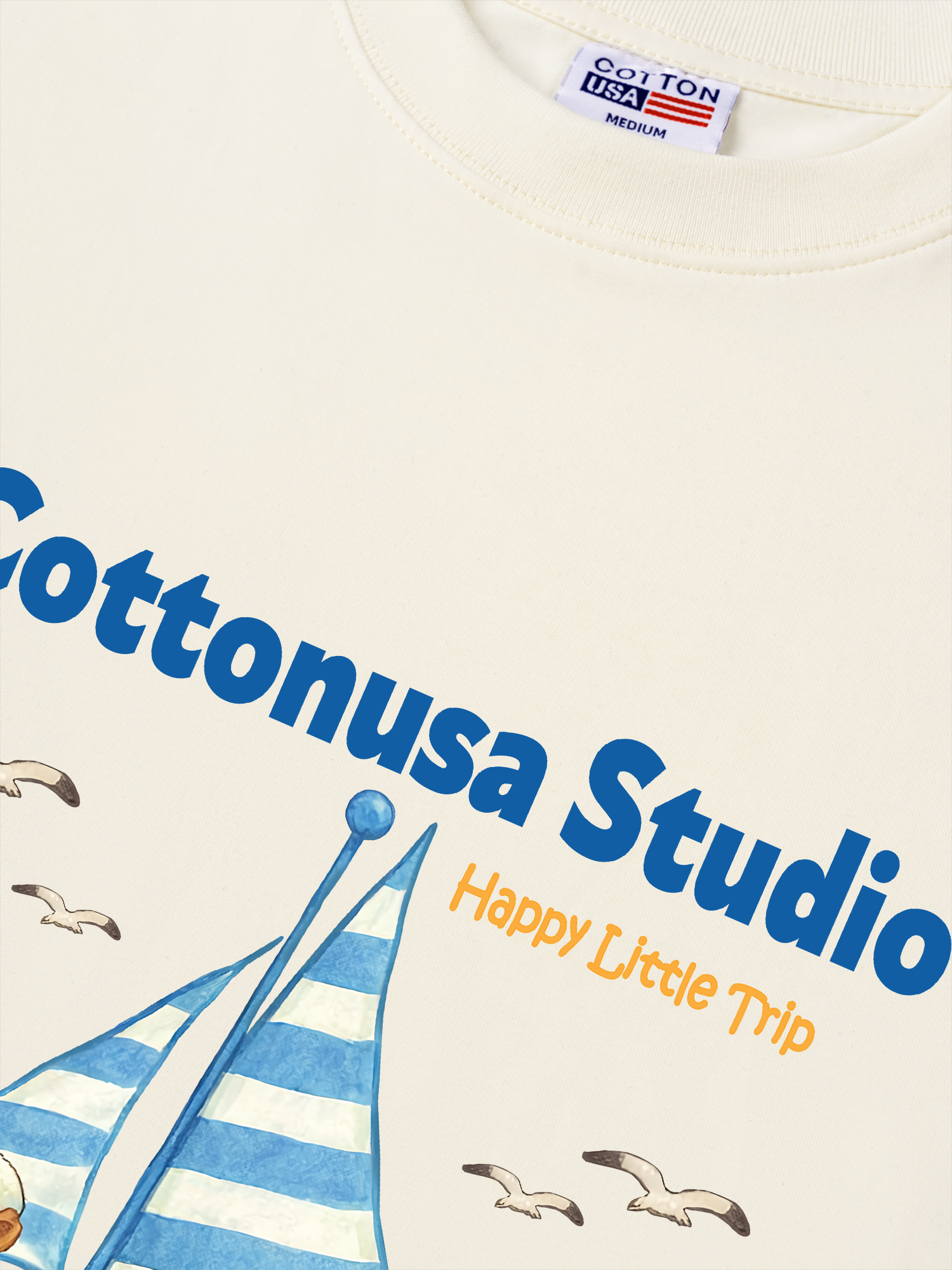 Áo Thun Relaxed Fit Tropical Happy Little Trip