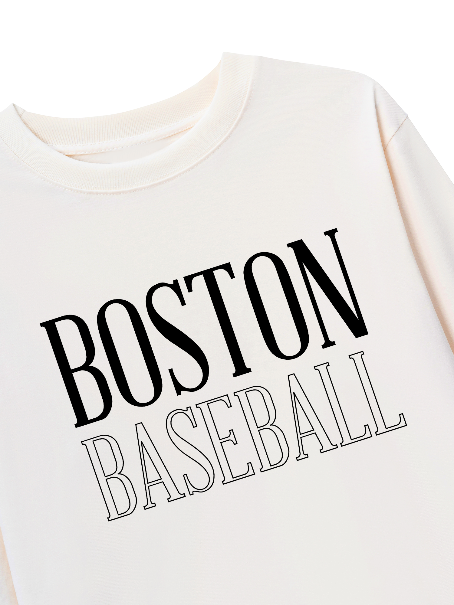 Áo Thun Dài Tay Baseball Basic Boston