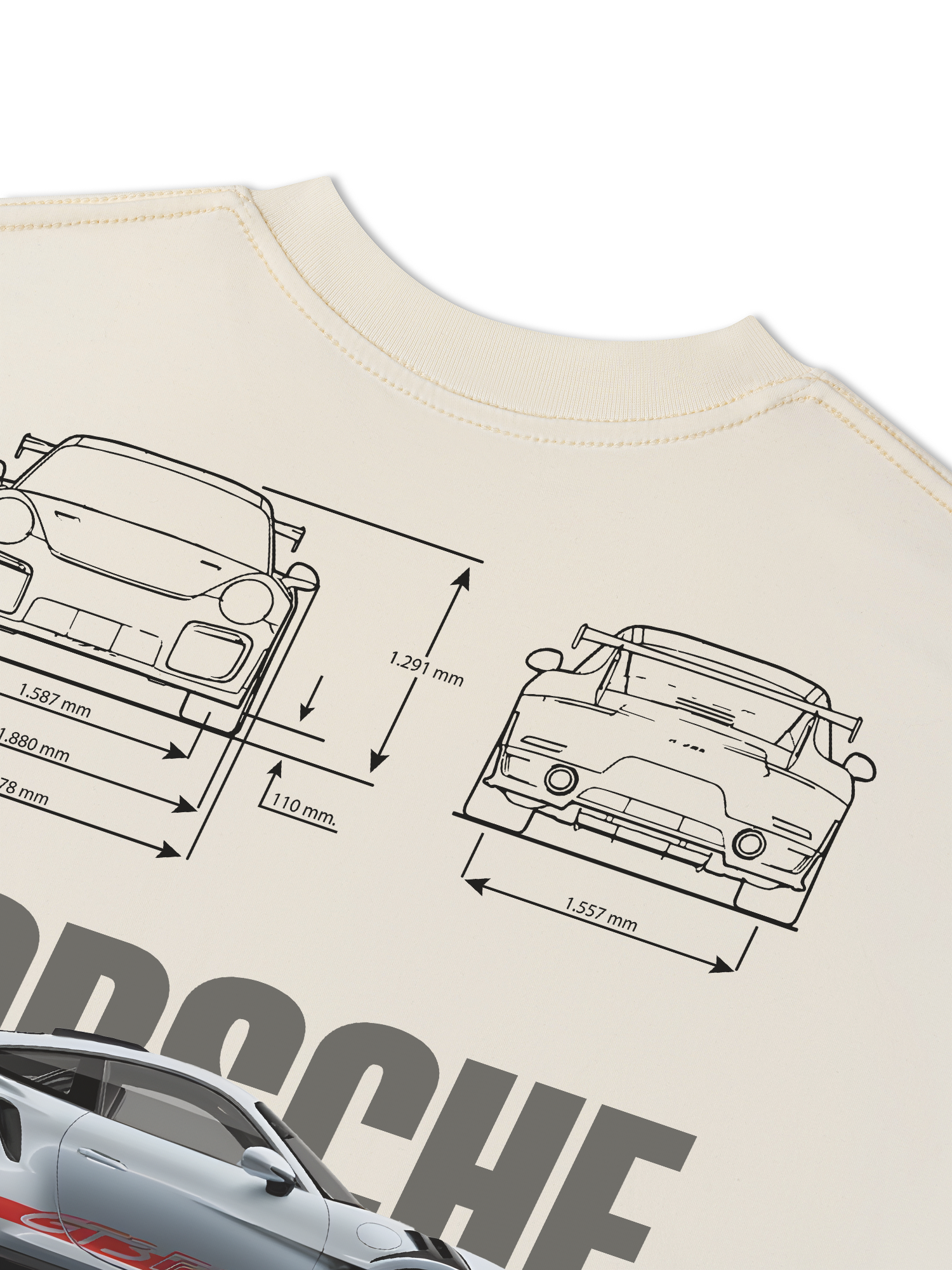 Áo Thun Relaxed Fit Porsche Blueprint 911 GT3 RS