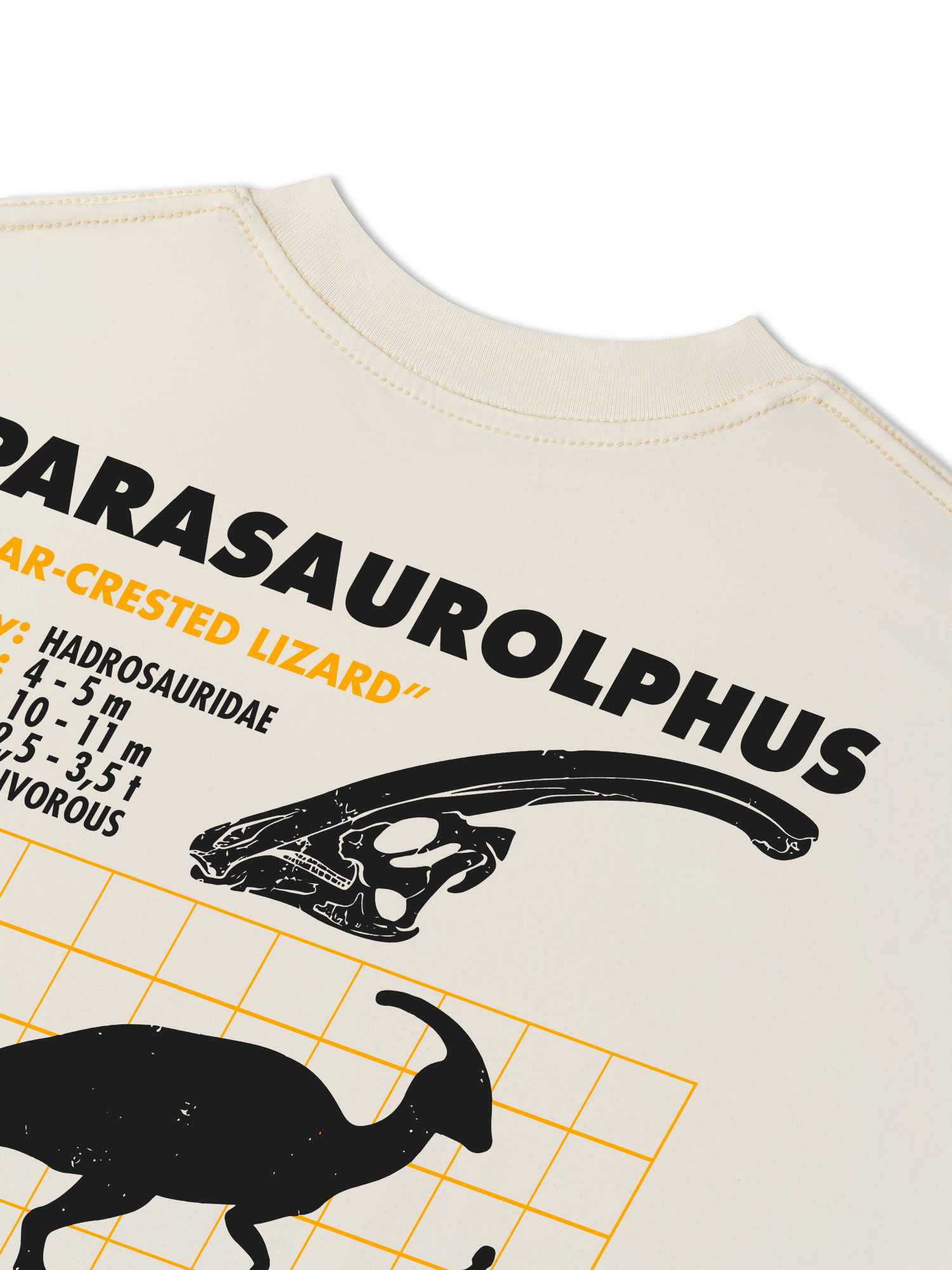 Áo Thun Relaxed Fit Analysis Table Parasaurolphus