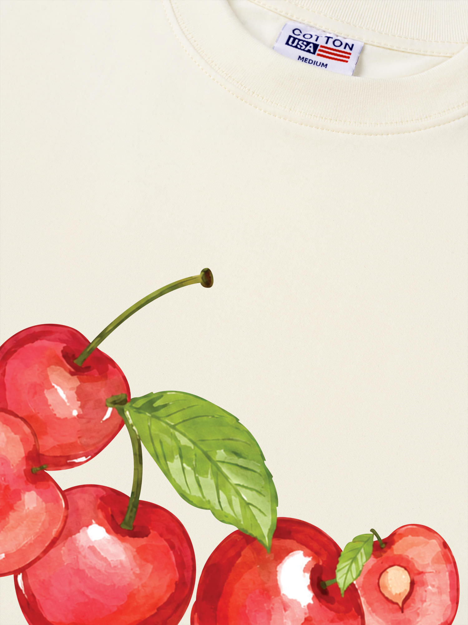 Áo Thun Relaxed Fit Tropical Cherry Sweet Fruit