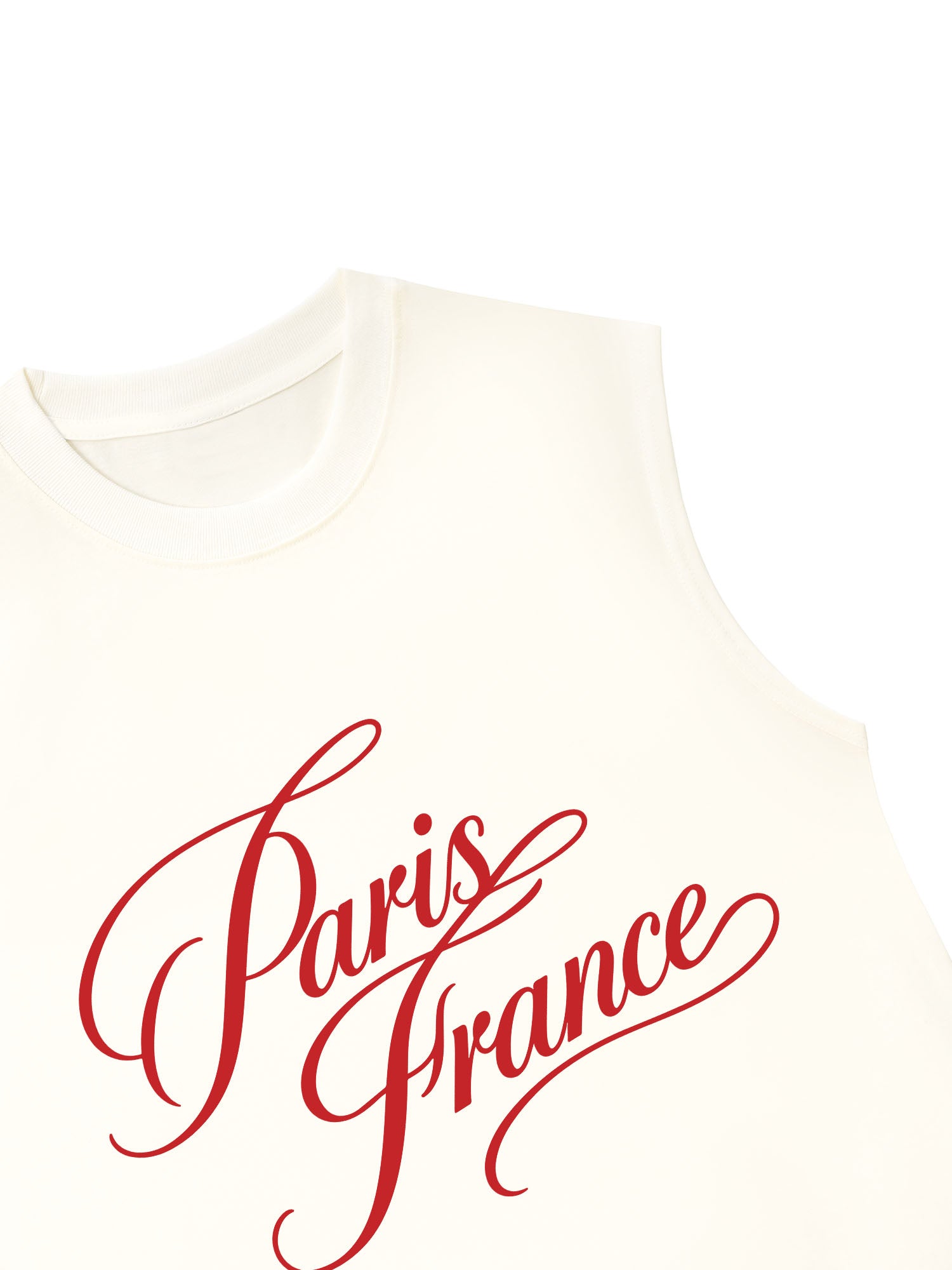 Áo Ba Lỗ Relaxed Fit Red Paris France