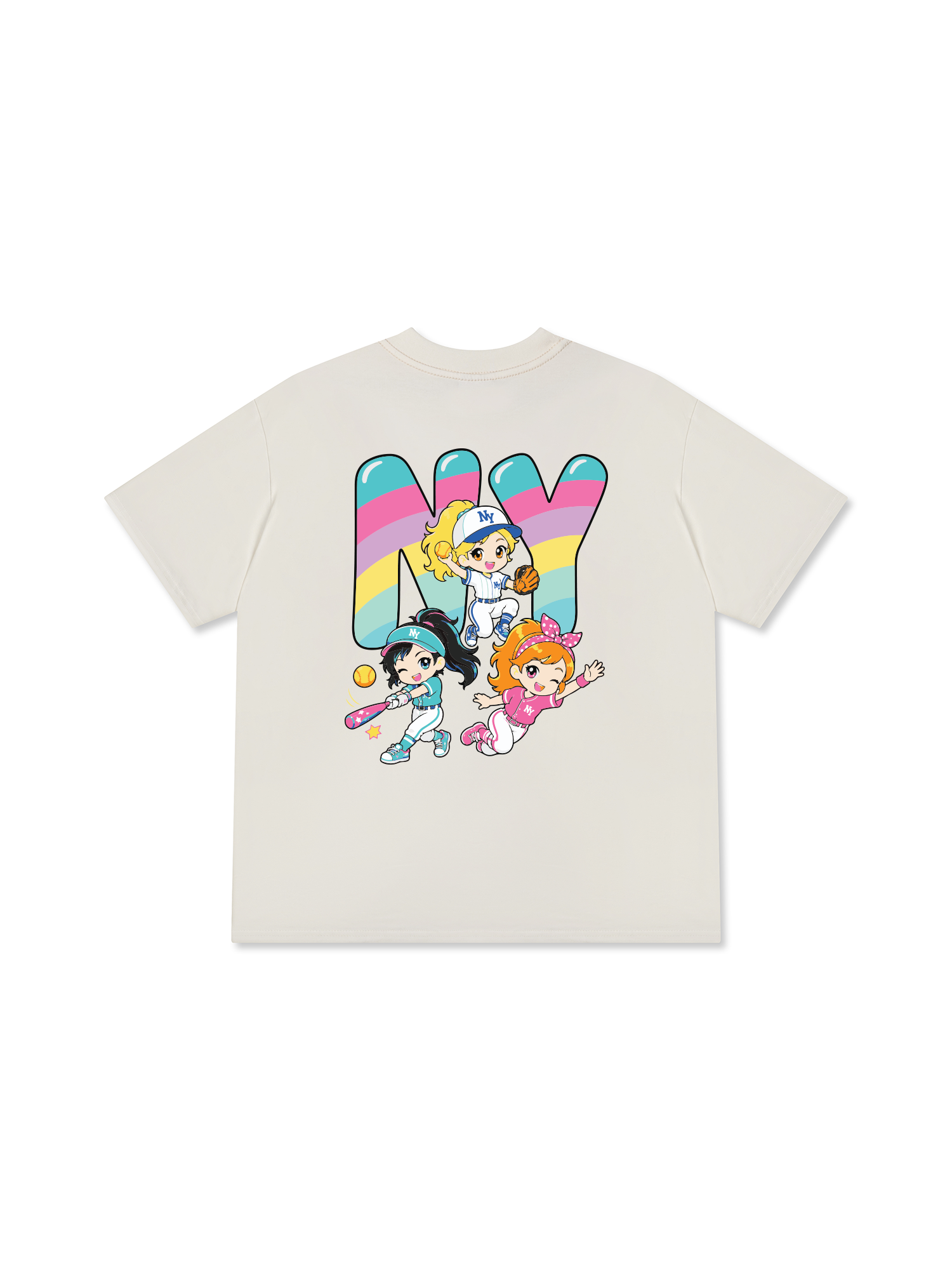 Áo Thun Relaxed Fit  Baseball Dream Girls NY