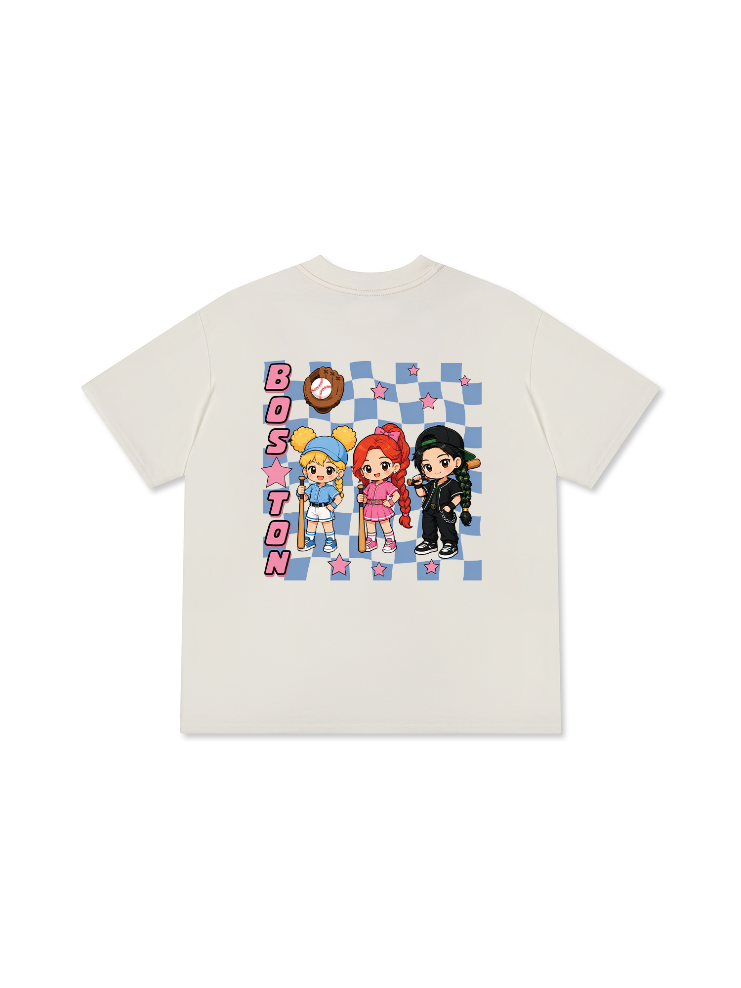 Áo Thun Relaxed Fit Baseball Boston PowerGirl