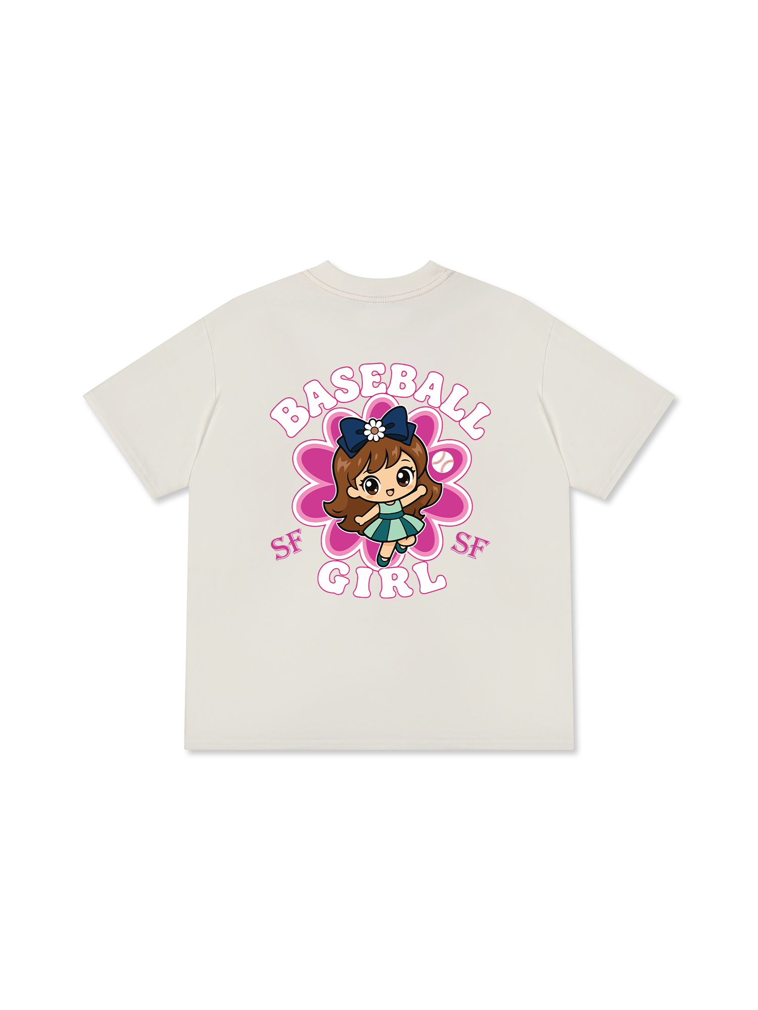 Áo Thun Relaxed Fit Baseball Pink SF