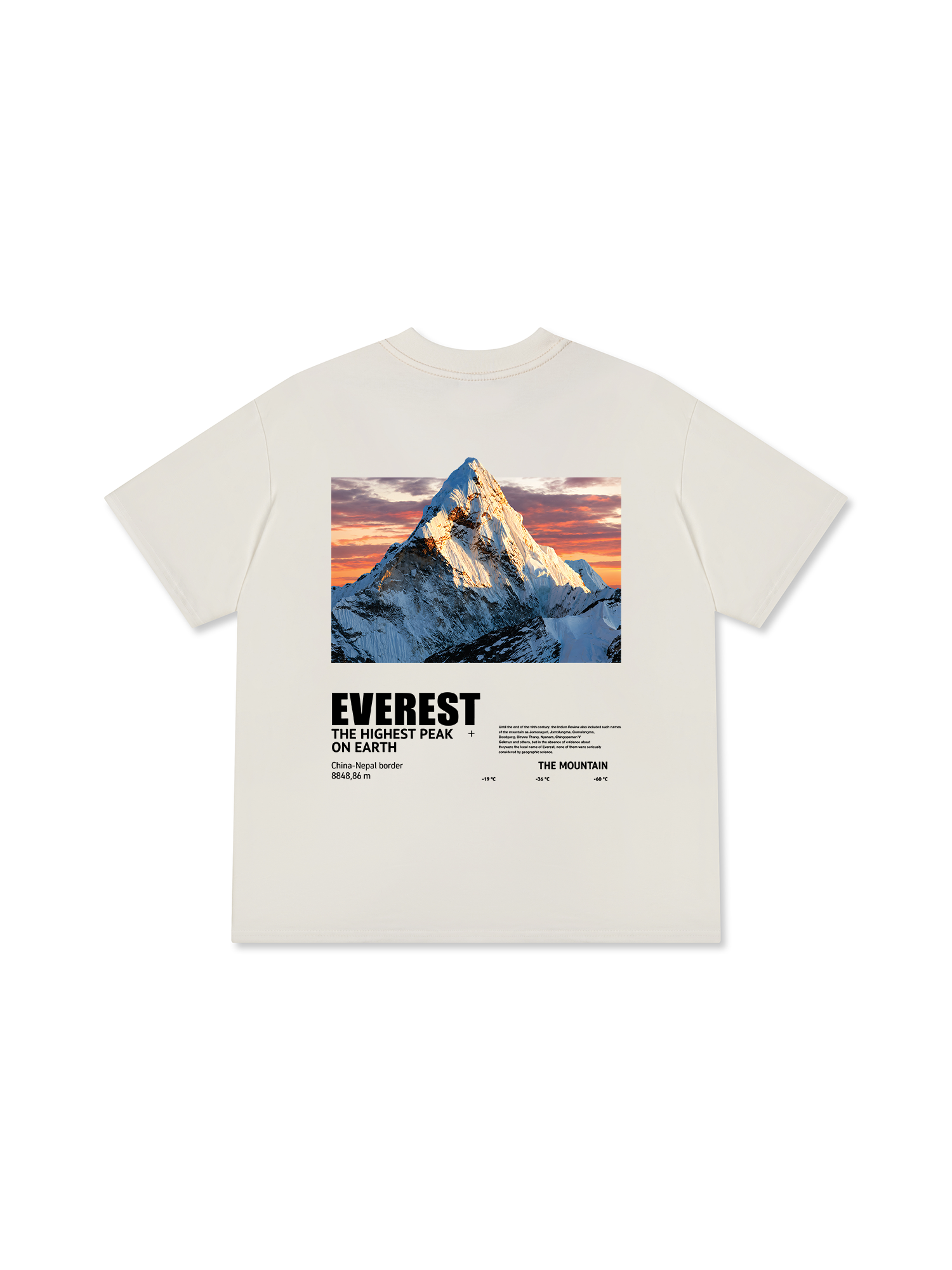 Áo Thun Relaxed Fit Adventure Everest The Highest Peak On Earth