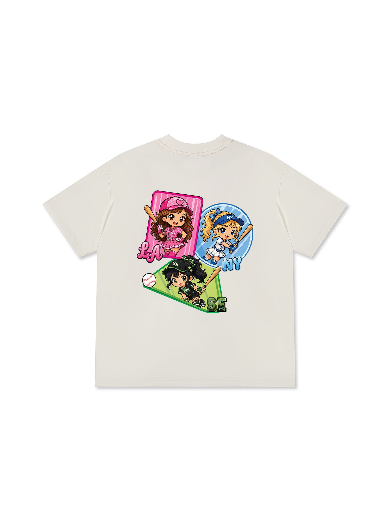 Áo Thun Relaxed Fit Baseball PowerGirl