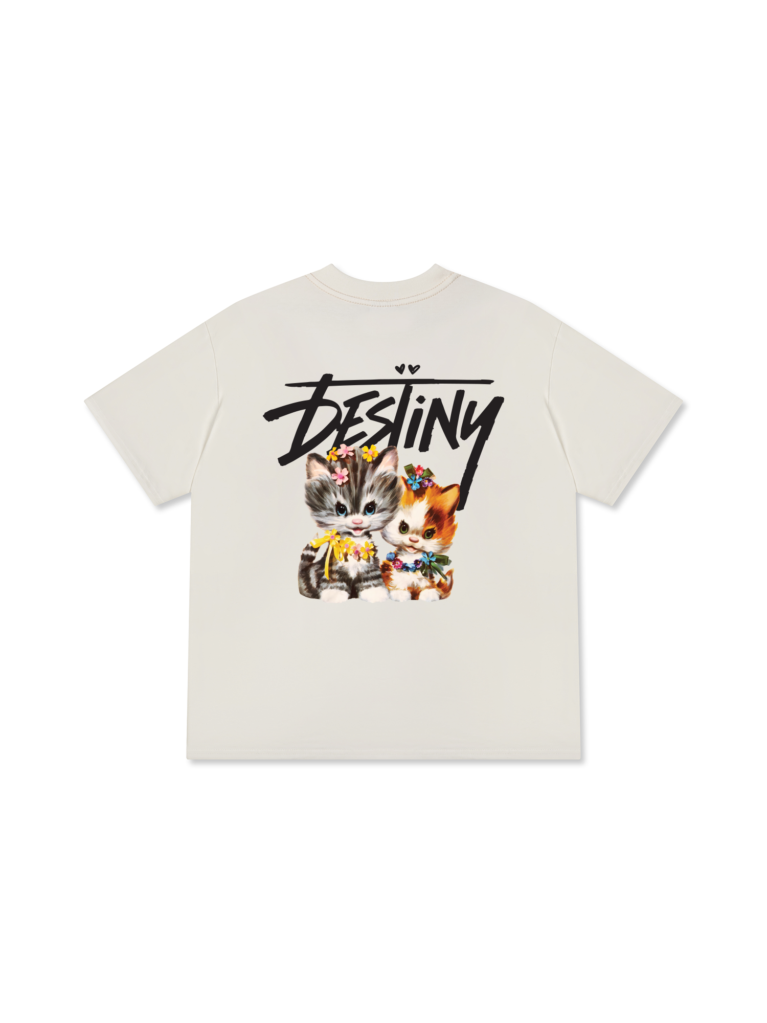 Áo Thun Relaxed Fit Destiny Love Cats