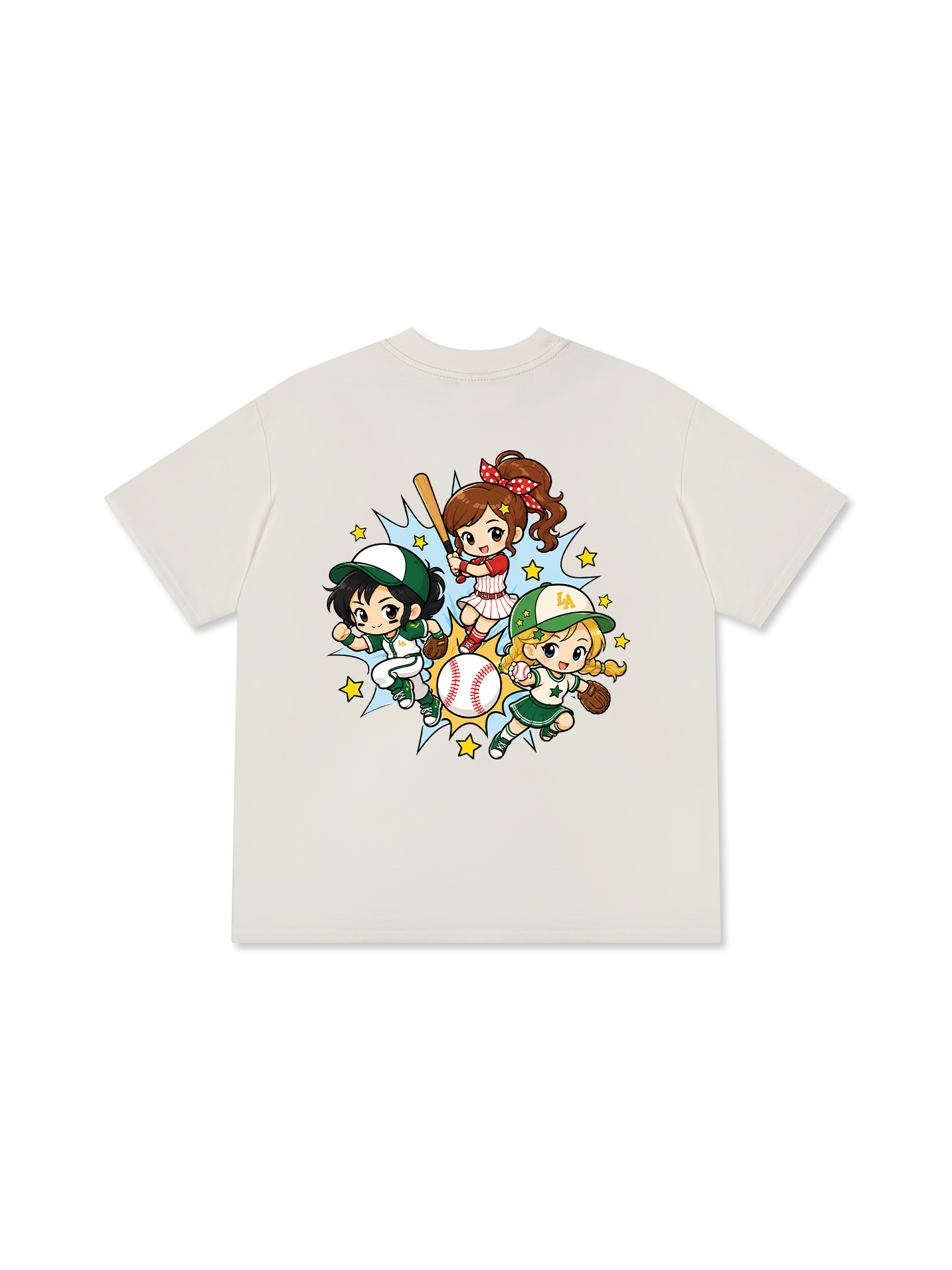 Áo Thun Relaxed Fit Baseball Los Angeles PowerGirl