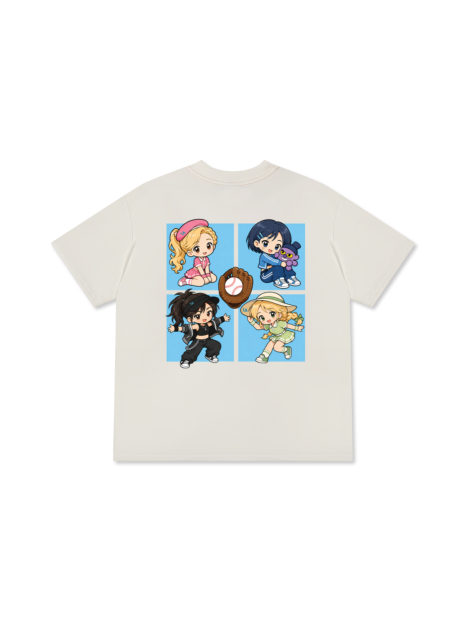 Áo Thun Relaxed Fit Baseball LA PowerGirl