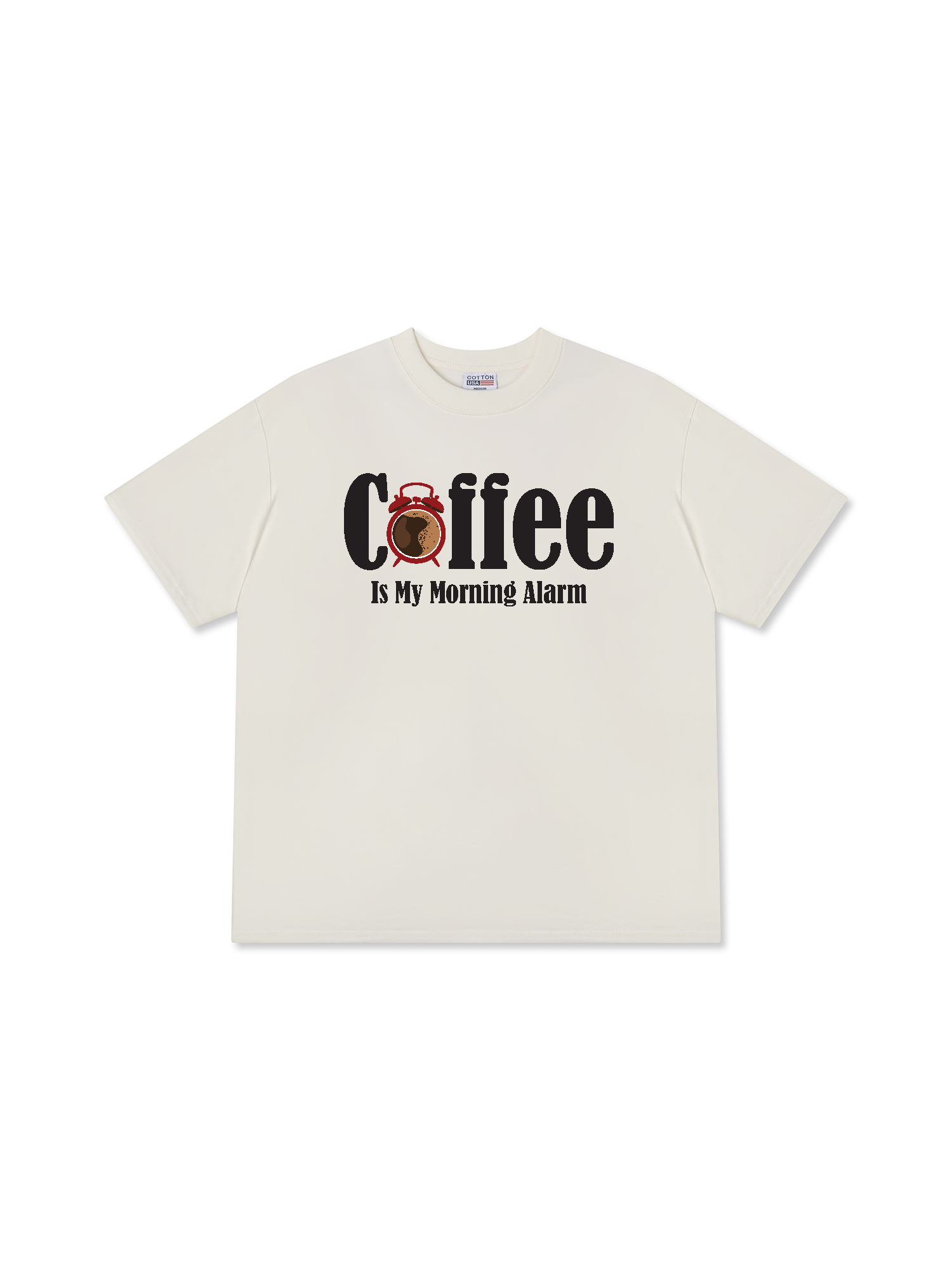 Áo Thun Relaxed Fit Daily Cup Coffe Is My Morning Alarm