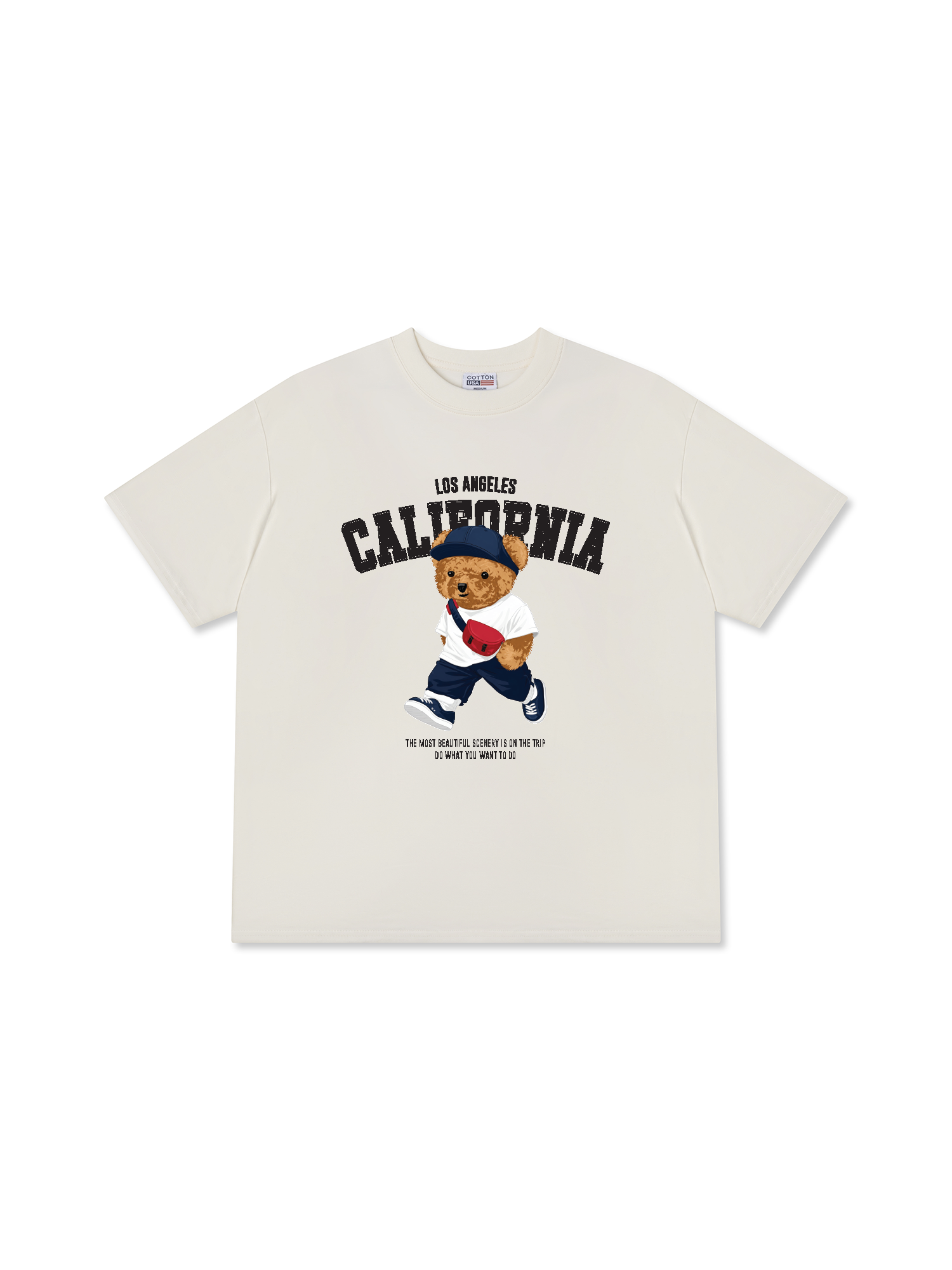 Áo Thun Relaxed Fit Bear Town California