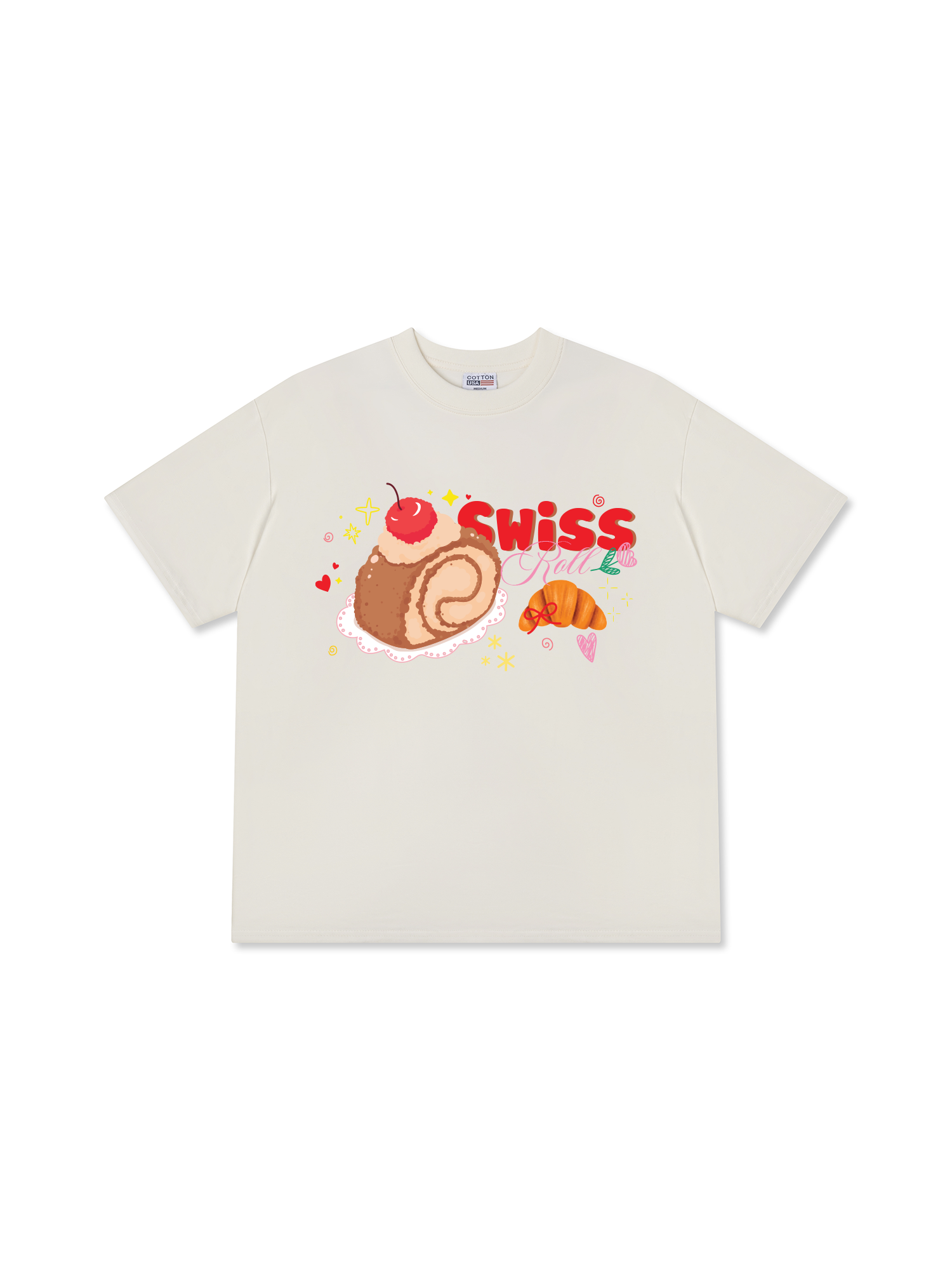 Áo Thun Relaxed Fit Swiss Roll