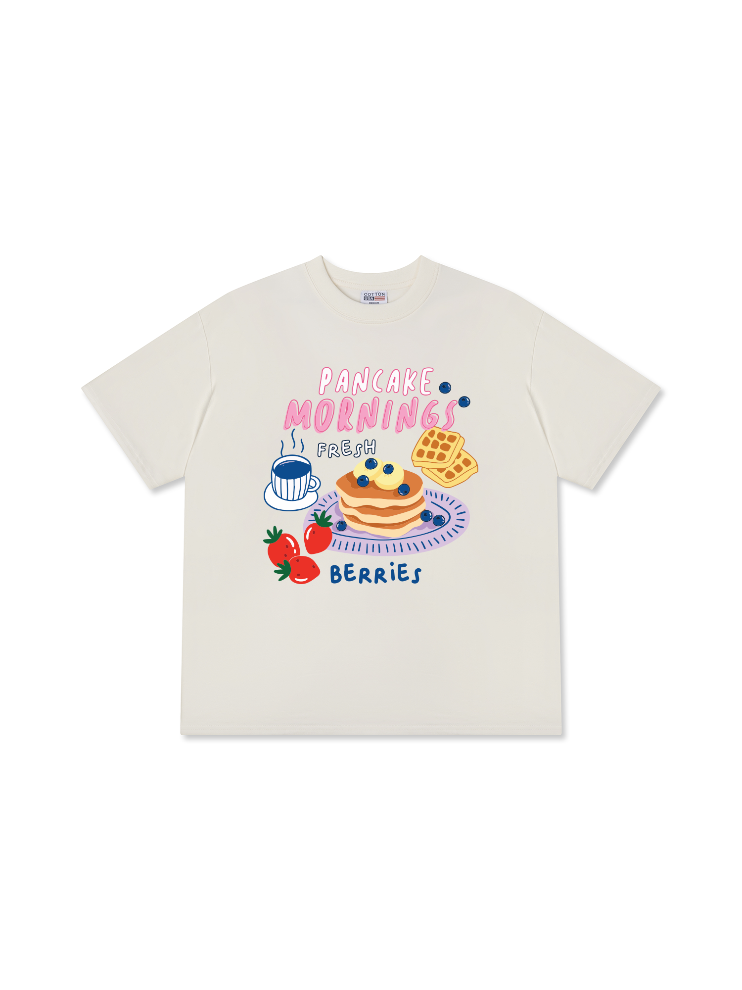 Áo Thun Relaxed Fit Pancake Morning Fresh