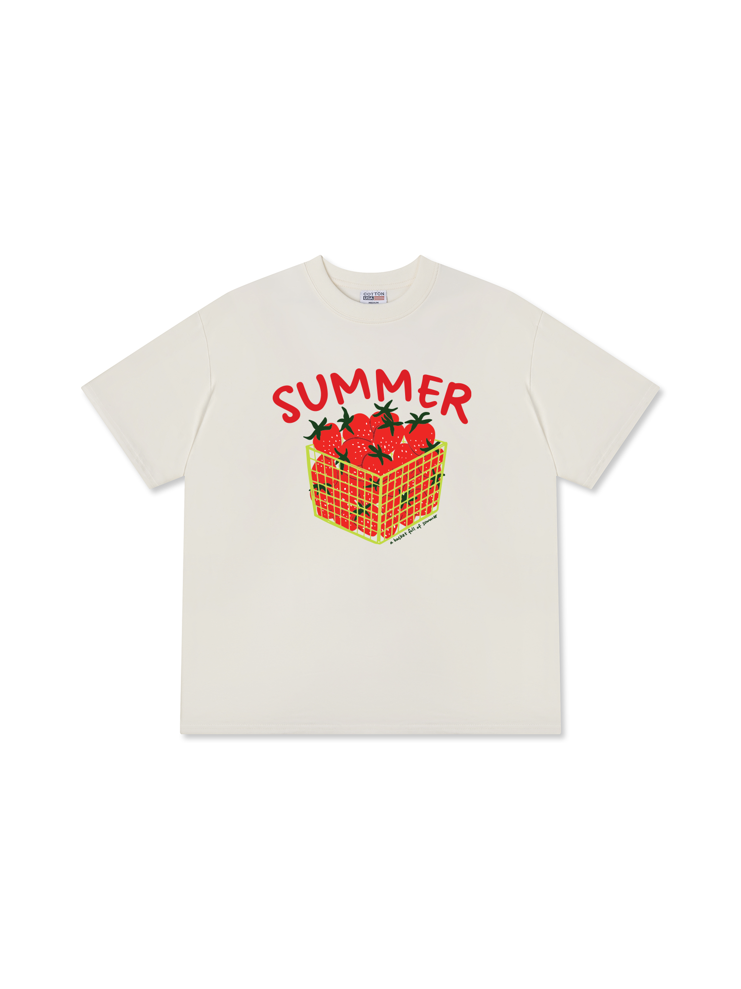 Áo Thun Relaxed Fit Tropical Strawberry