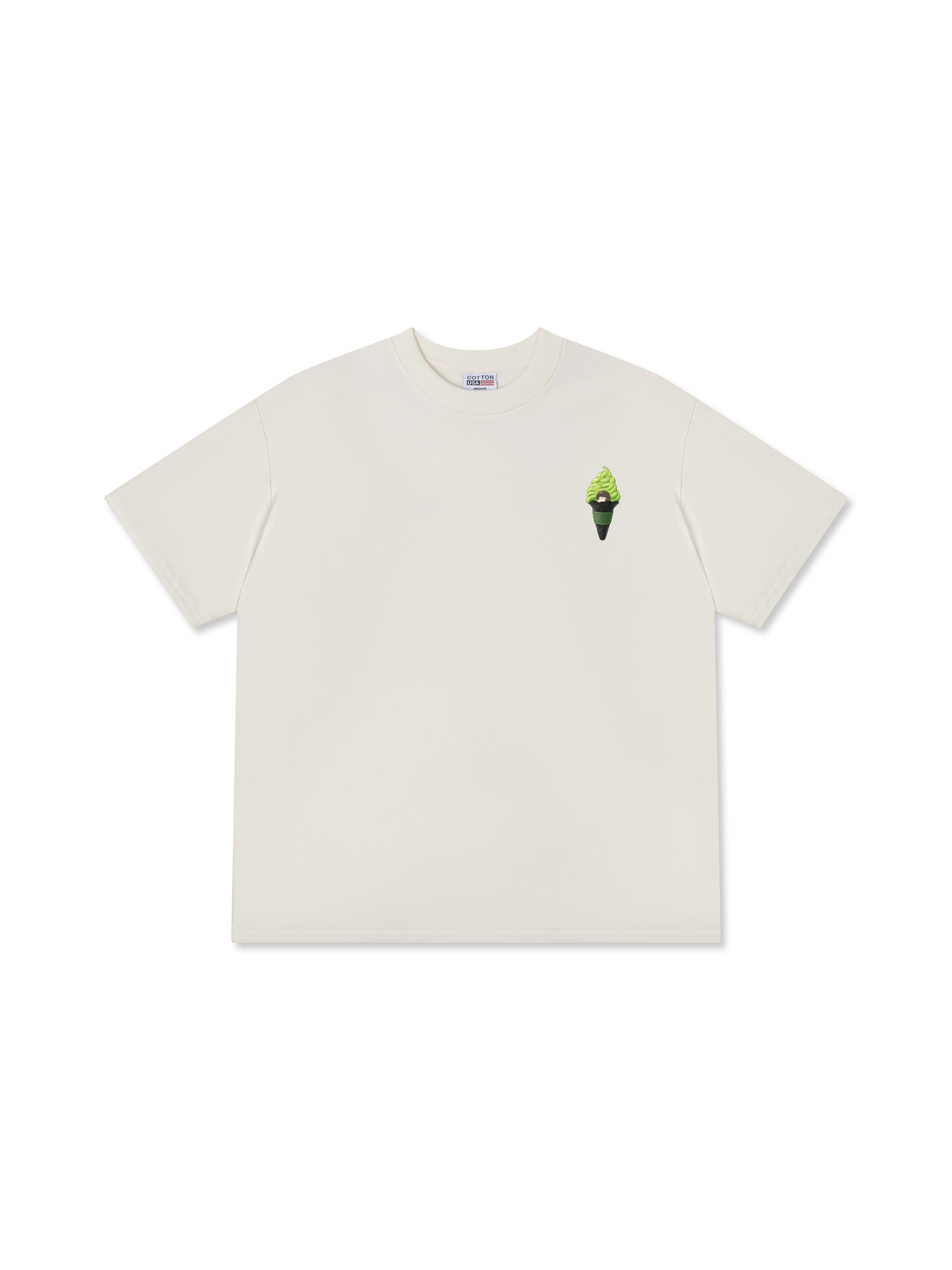 Áo Thun Relaxed Fit Daily Cup Matcha Cream