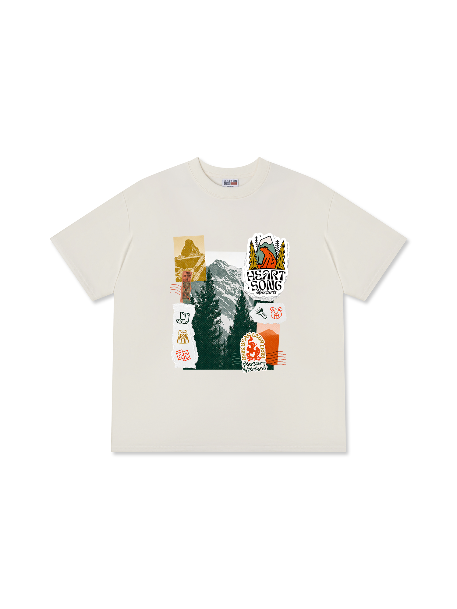 Áo Thun Relaxed Fit Tshirt Adventure Heart Song Adventure