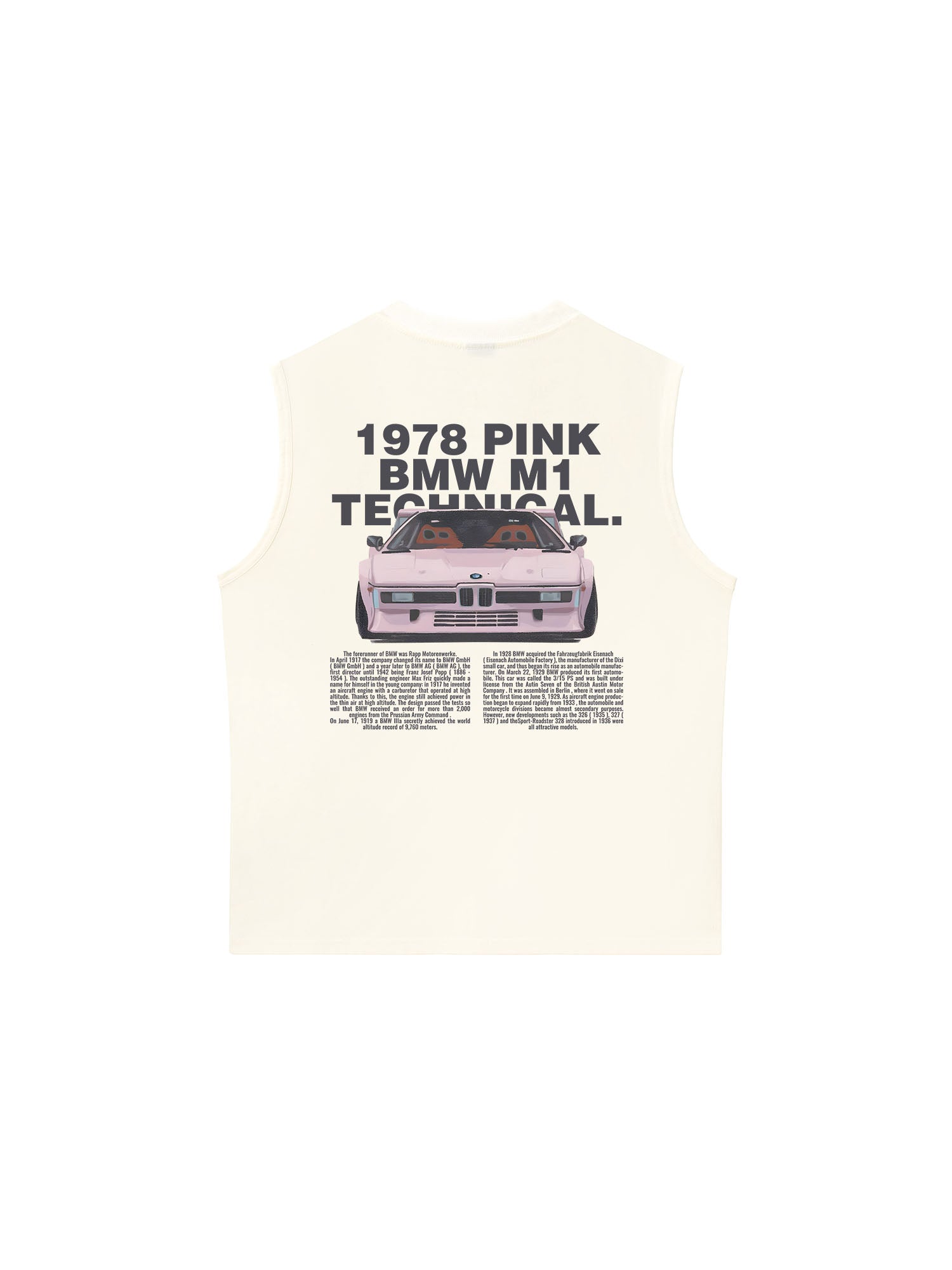 Áo Ba Lỗ Relaxed Fit BMW Pink Technical