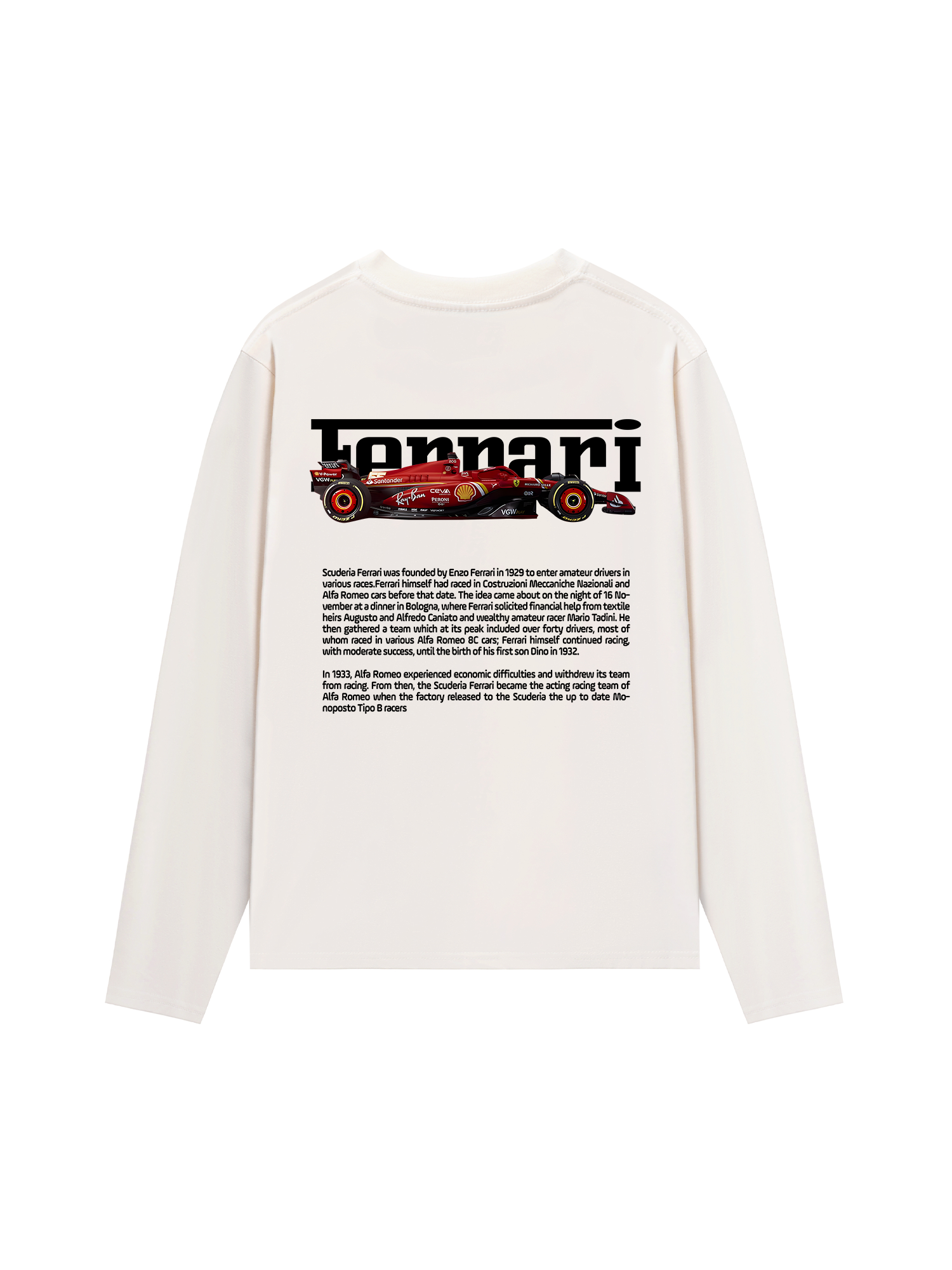 Áo Thun Dài Tay Ferrari Enzo Leon