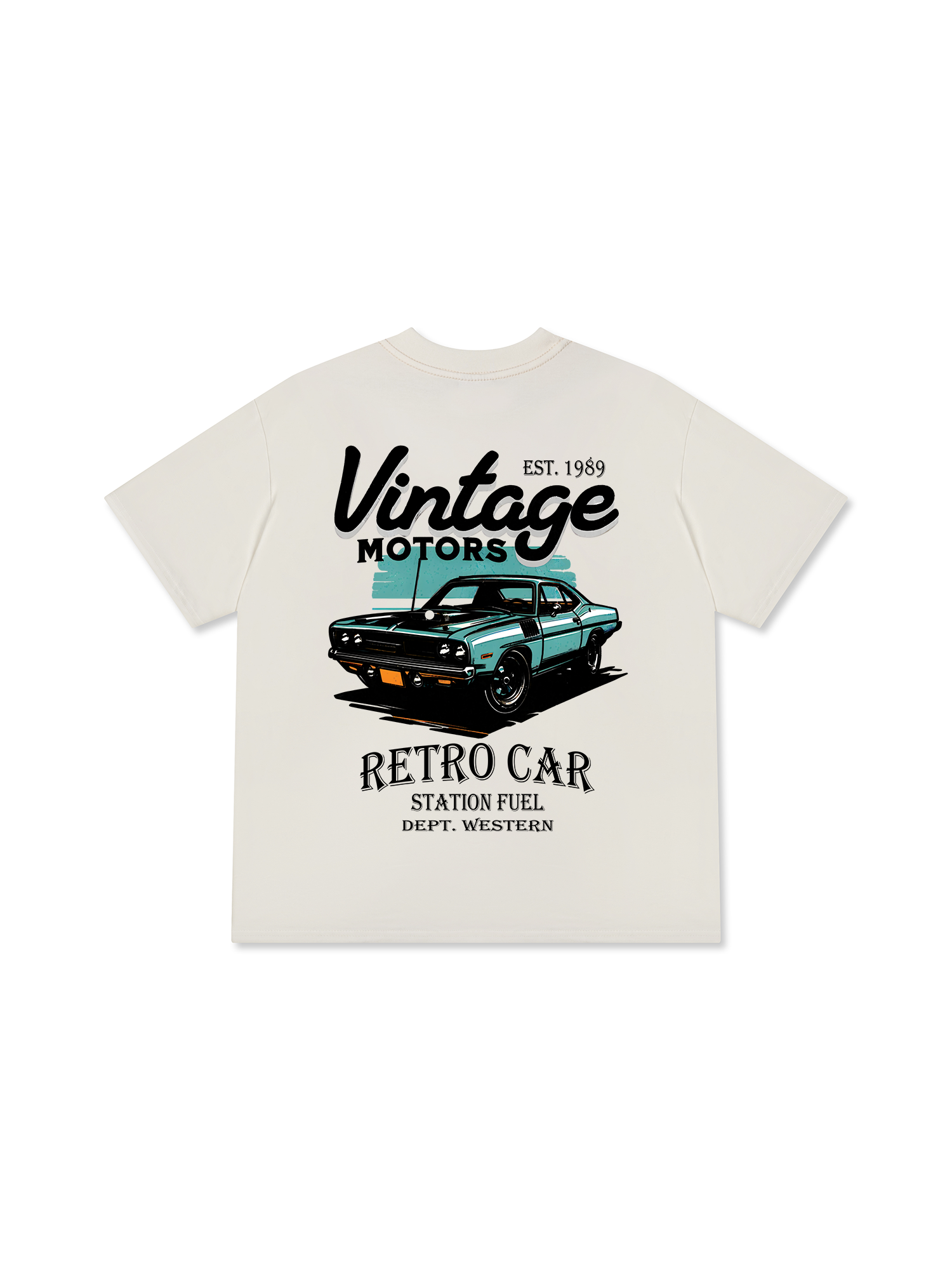 Áo Thun Relaxed Fit Classic Car Vintage 1989