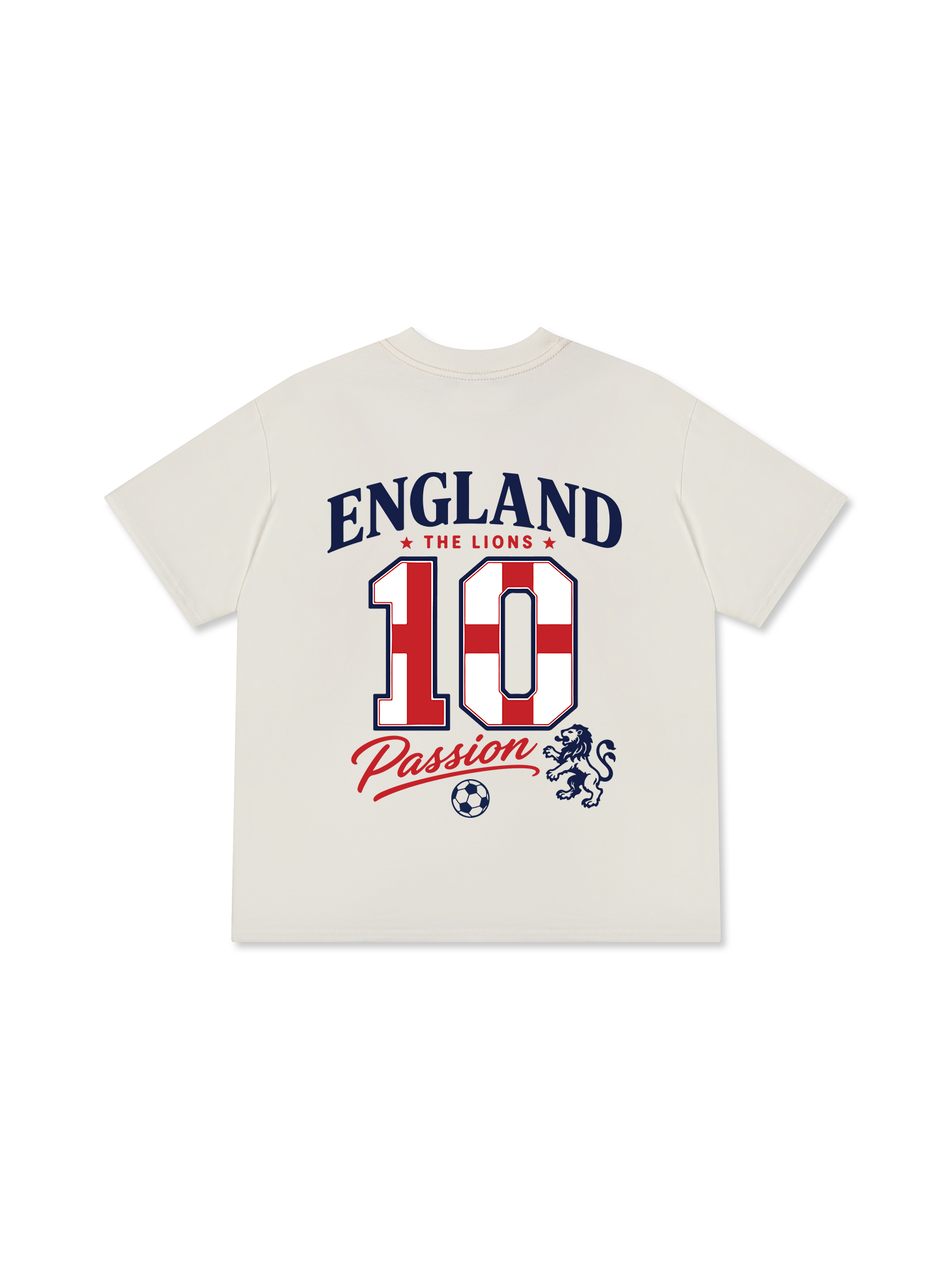 Áo Thun Relaxed Fit Soccer England Red White Spirit