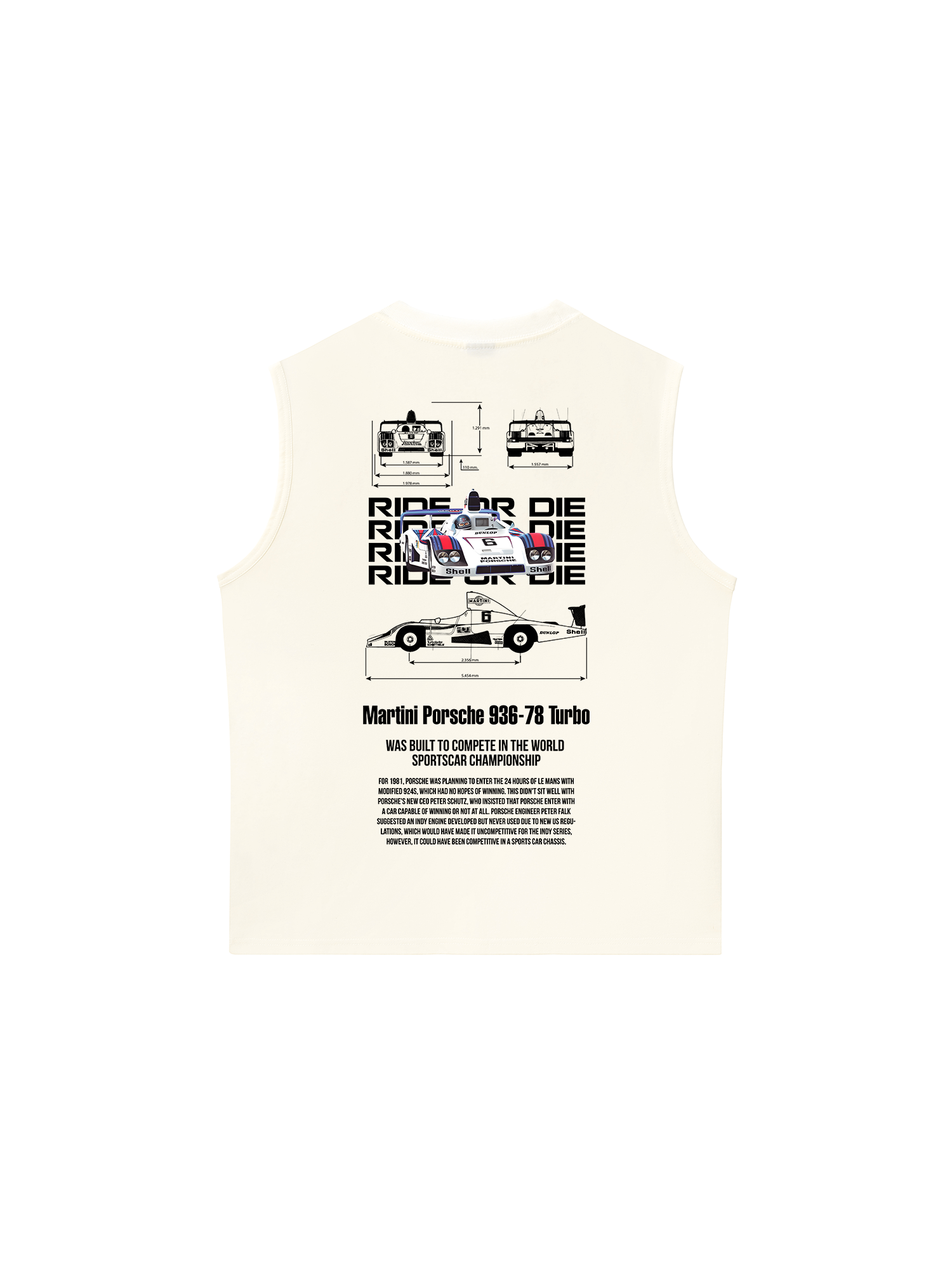 Áo Ba Lỗ Relaxed Fit Porsche Martini 936-78 Turbo