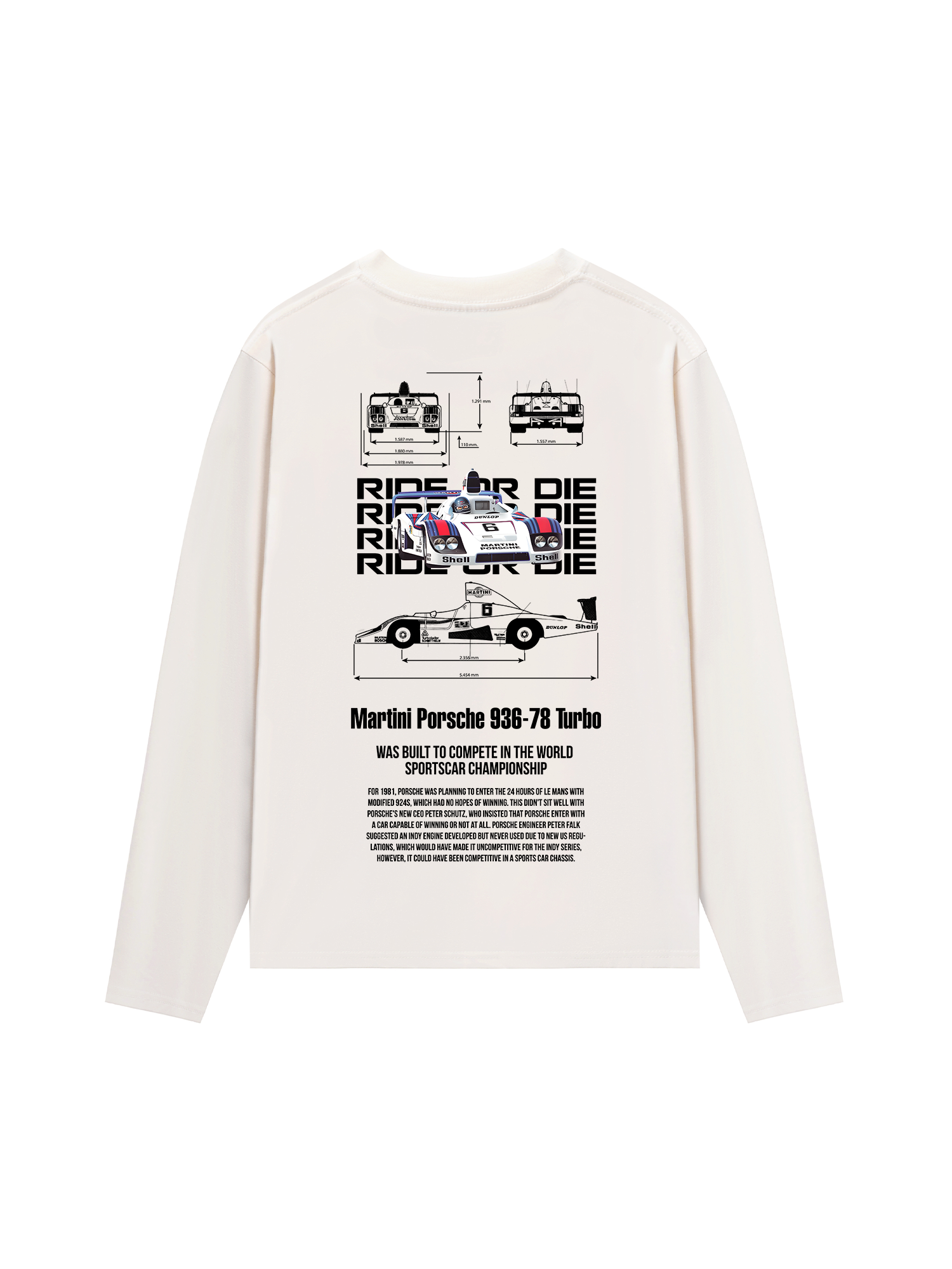 Áo Thun Dài Tay Porsche Martini 936-78 Turbo