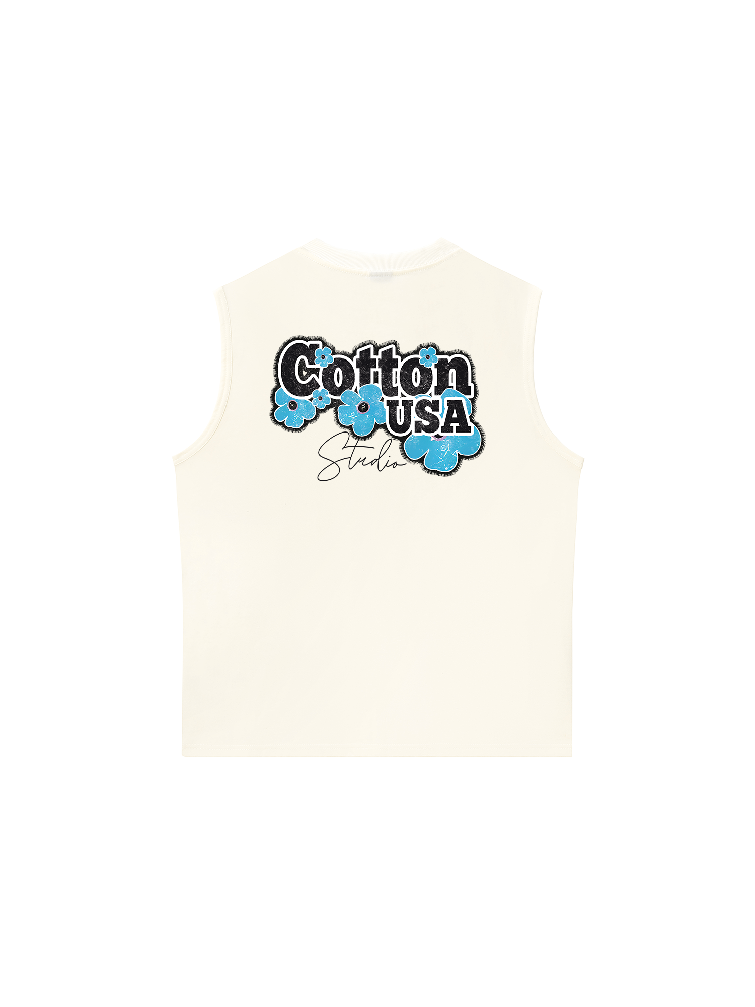Áo Ba Lỗ Relaxed Fit Rapper Multi Element Cotton USA