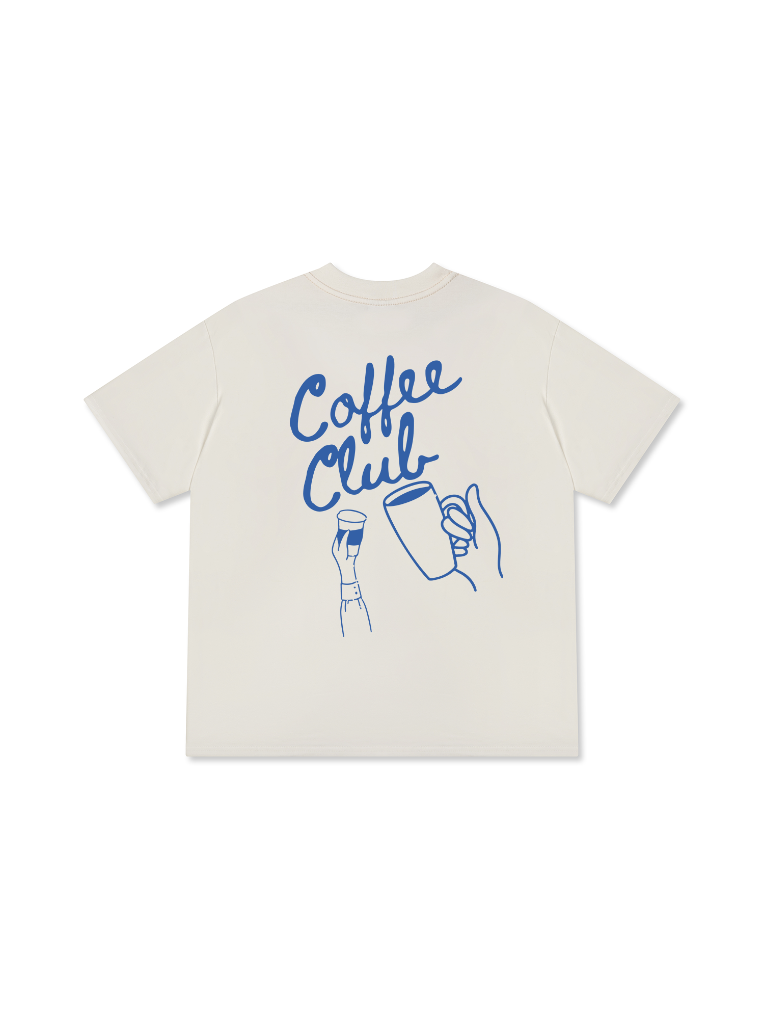 Áo Thun Relaxed Fit Coffee Club Blue