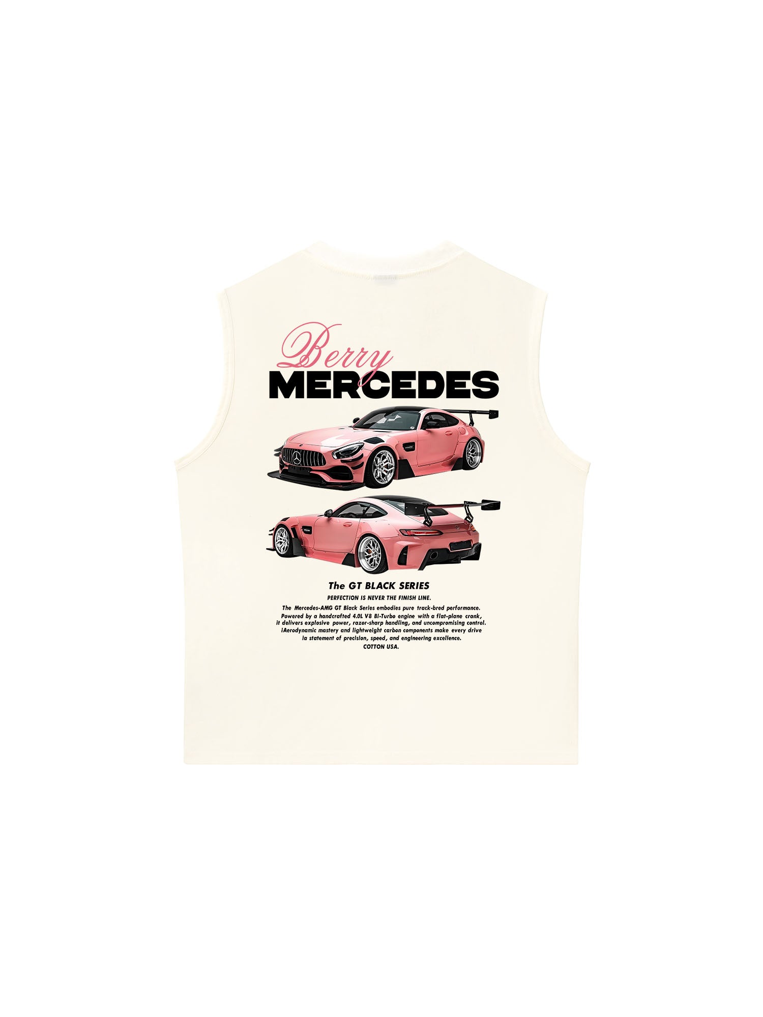 Áo Ba Lỗ Relaxed Fit Berry Mercedes