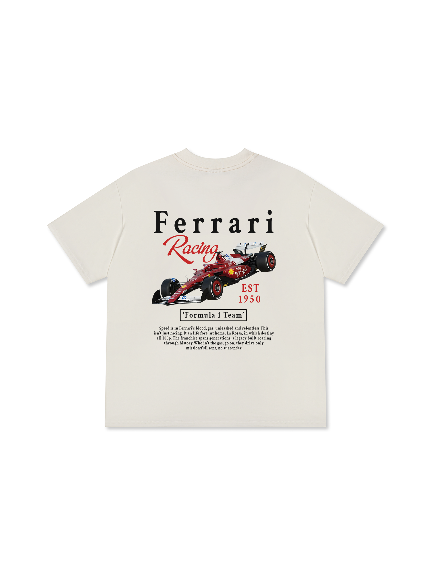 Áo Thun Relaxed Fit Ferrari Racing EST 1950