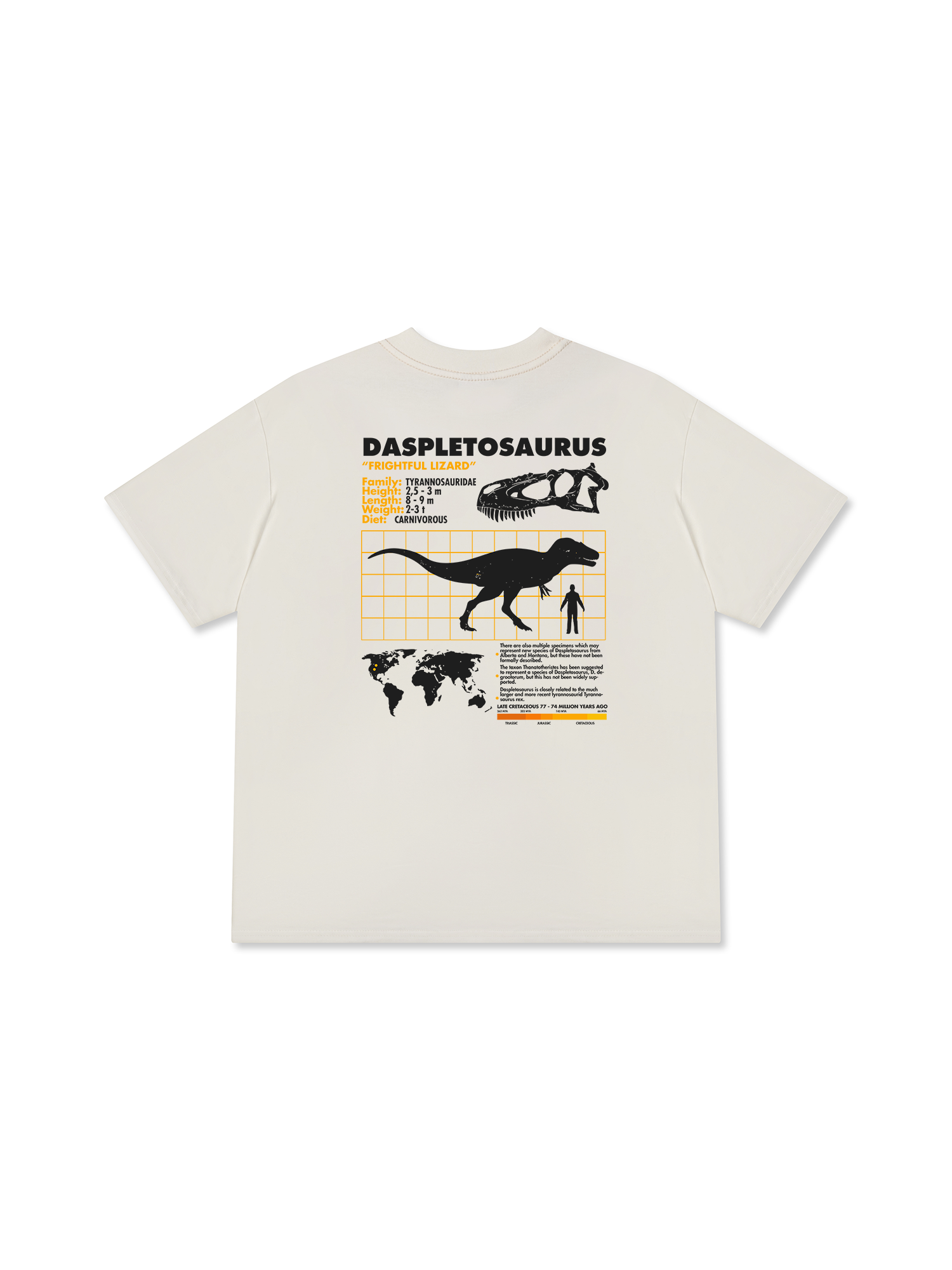 Áo Thun Relaxed Fit Analysis Table Daspletosaurus