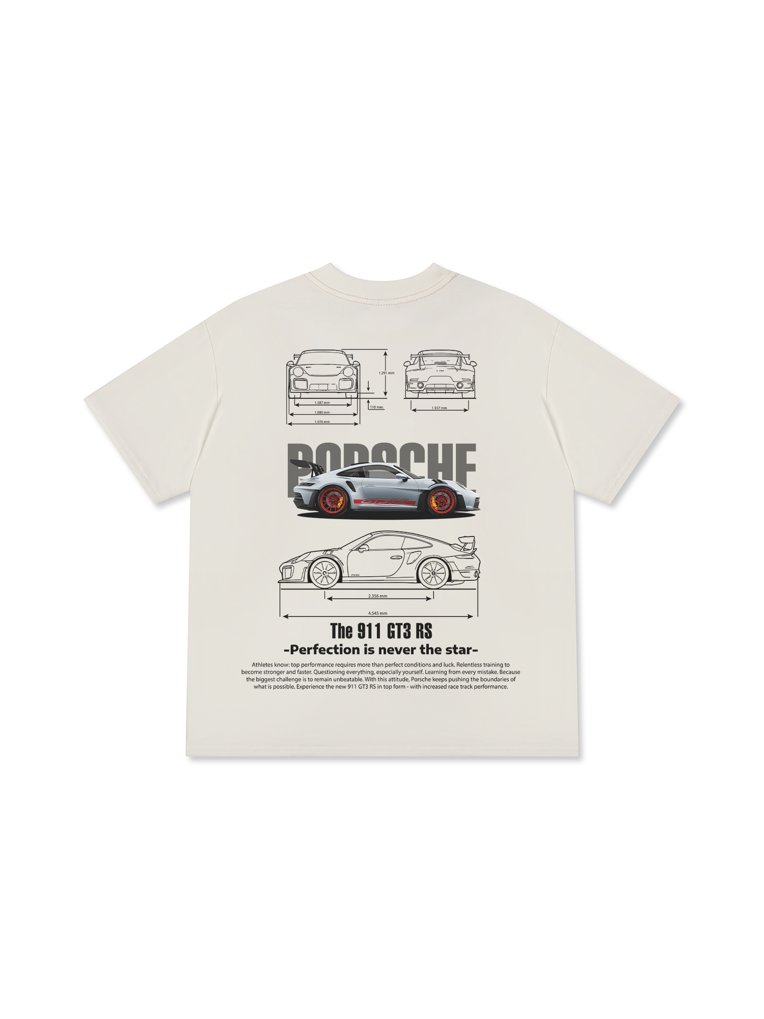 Áo Thun Relaxed Fit Porsche Blueprint 911 GT3 RS