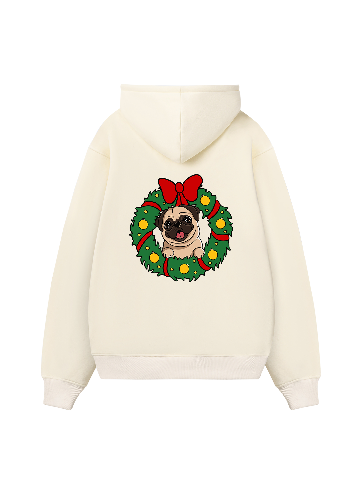 Pug In A Wreath Hoodie