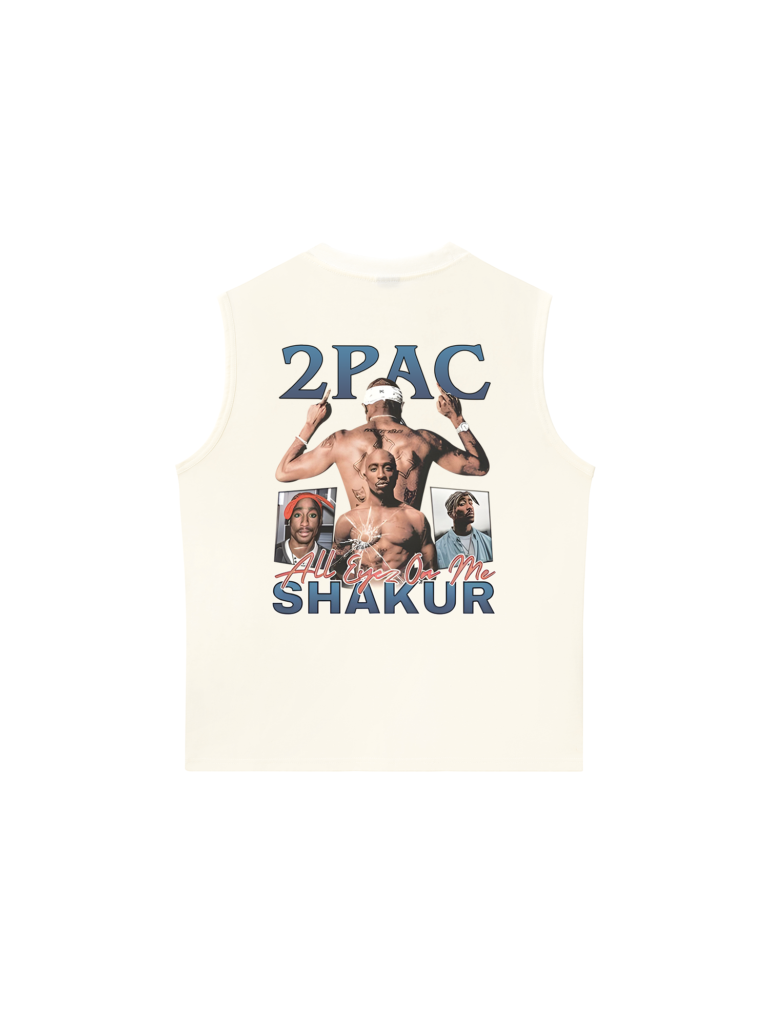 Áo Ba Lỗ Relaxed Fit Rapper 2Pac All Eyes On Me