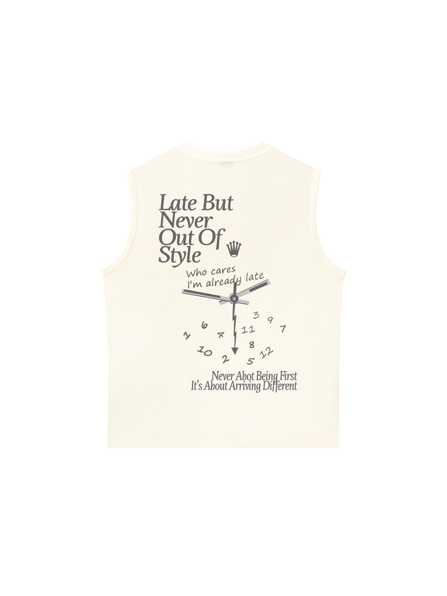 Áo Ba Lỗ Relaxed Fit I_m Already Late